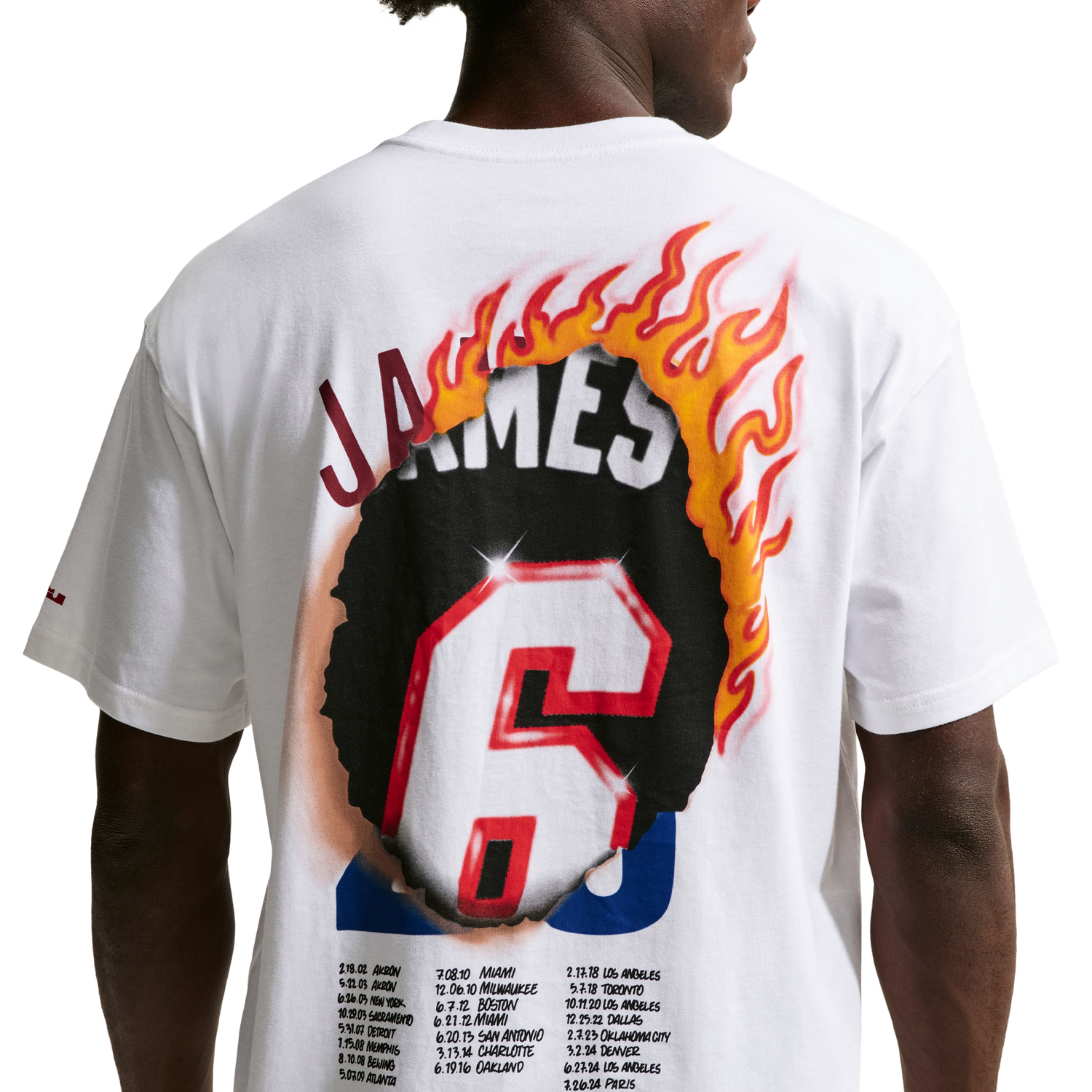 Nike LeBron James T-Shirt Long Sleeve - Men's - White