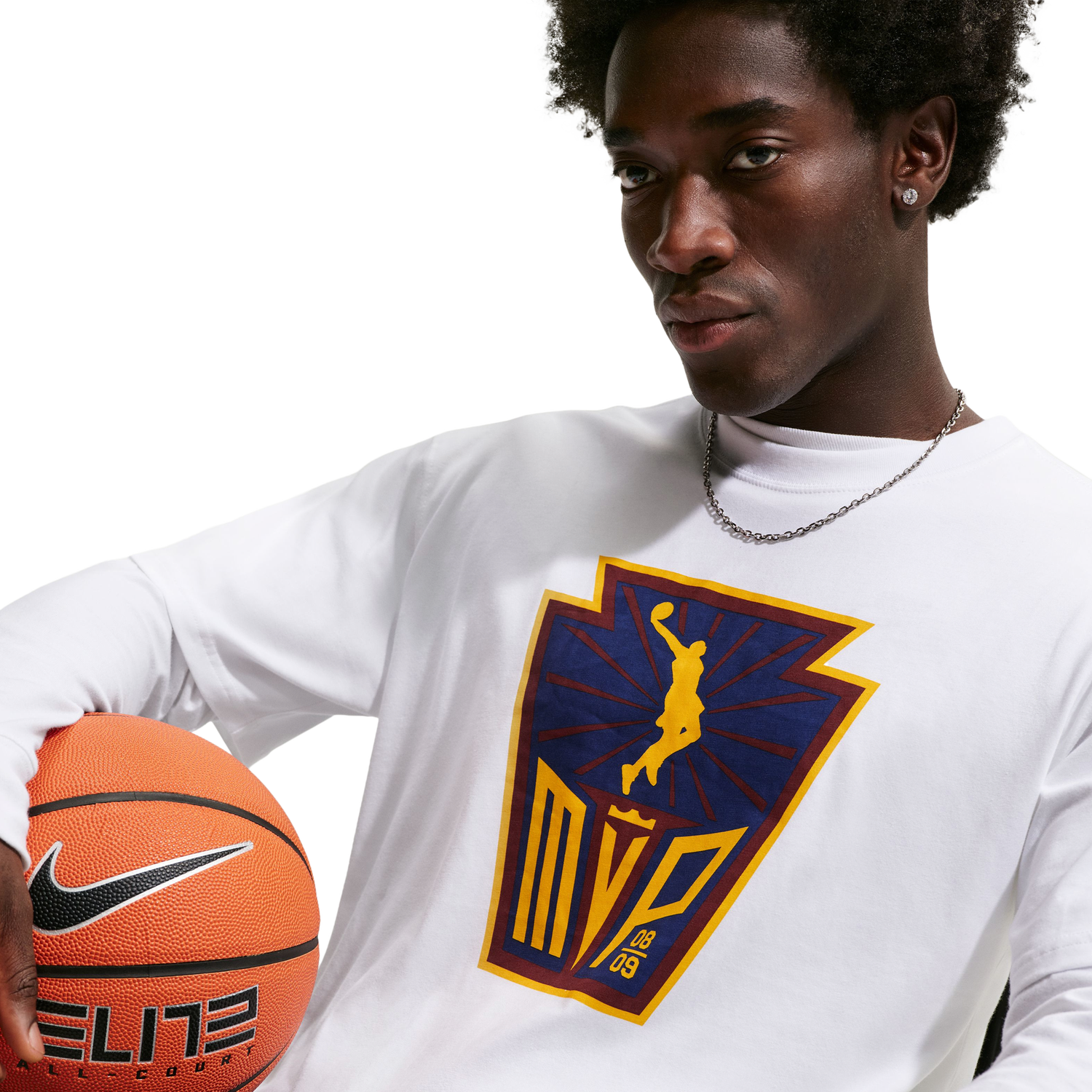 Nike LeBron James T-Shirt Long Sleeve - Men's - White