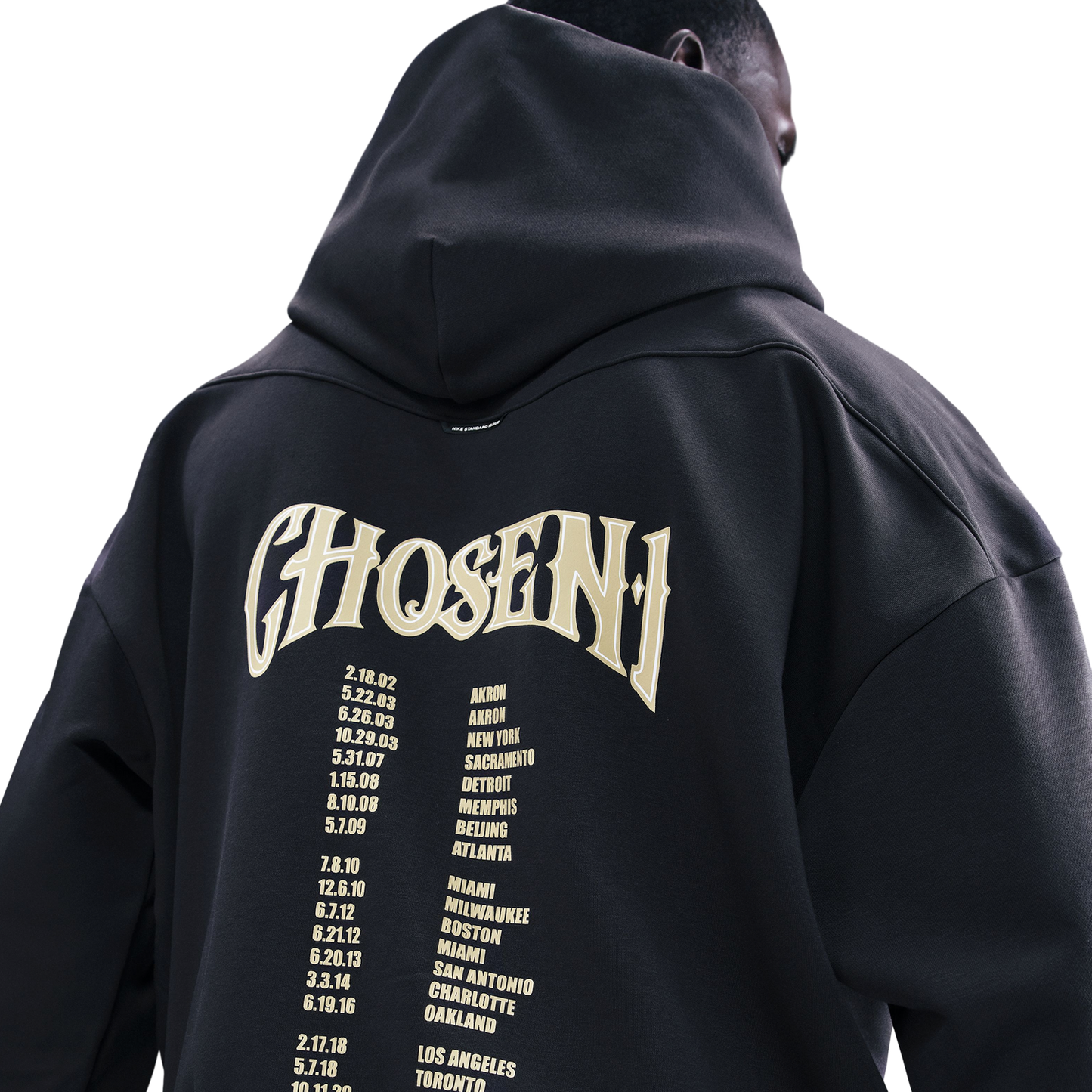 Nike Lebron TF SI Brushed Pullover Hoodie - Men's - Off Noir/White