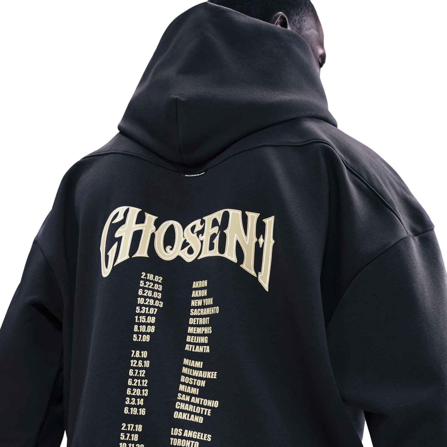 Nike Lebron TF SI Brushed Pullover Hoodie - Men's - Off Noir/White