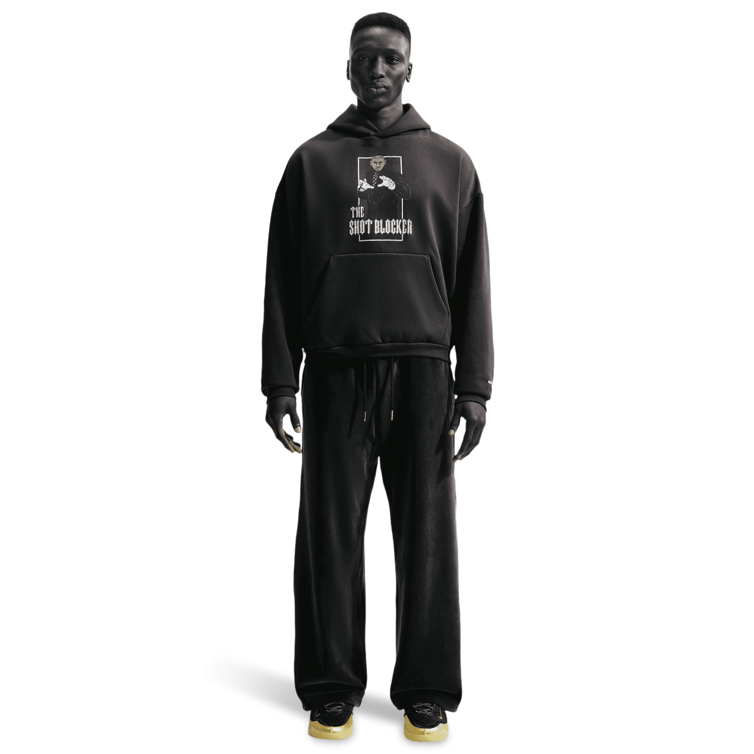 Nike LeBron Therma-FIT Brushed Pullover Hoodie - Men's - Grey/Off Noir