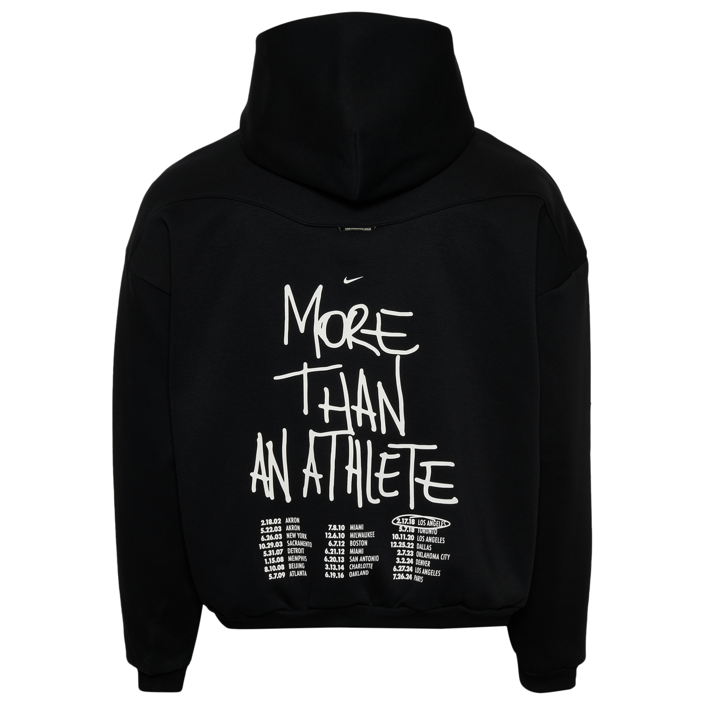 Nike LeBron James TF SI BRSH Pullover Hoodie - Men's - Black
