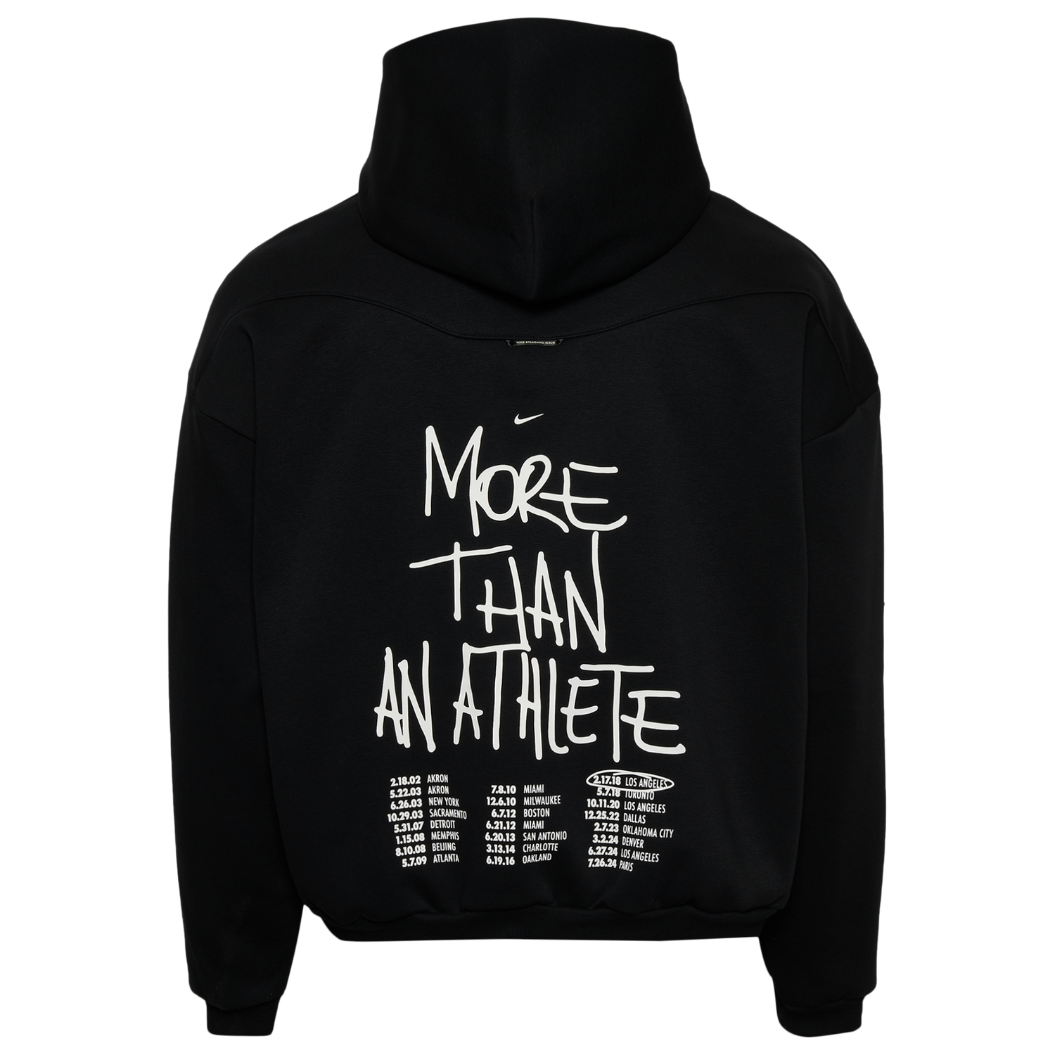 Nike LeBron James TF SI BRSH Pullover Hoodie - Men's - Black