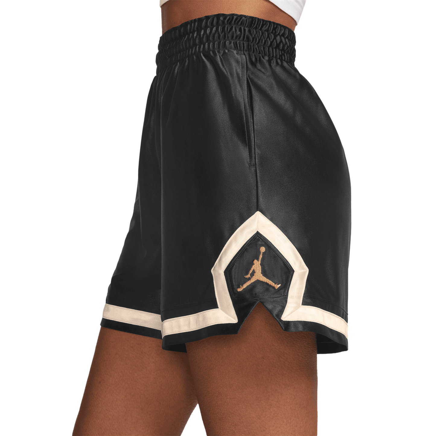 Jordan SPT Dri-FIT Diamond SRT 4" Shorts - Women's - Metallic Gold/Black