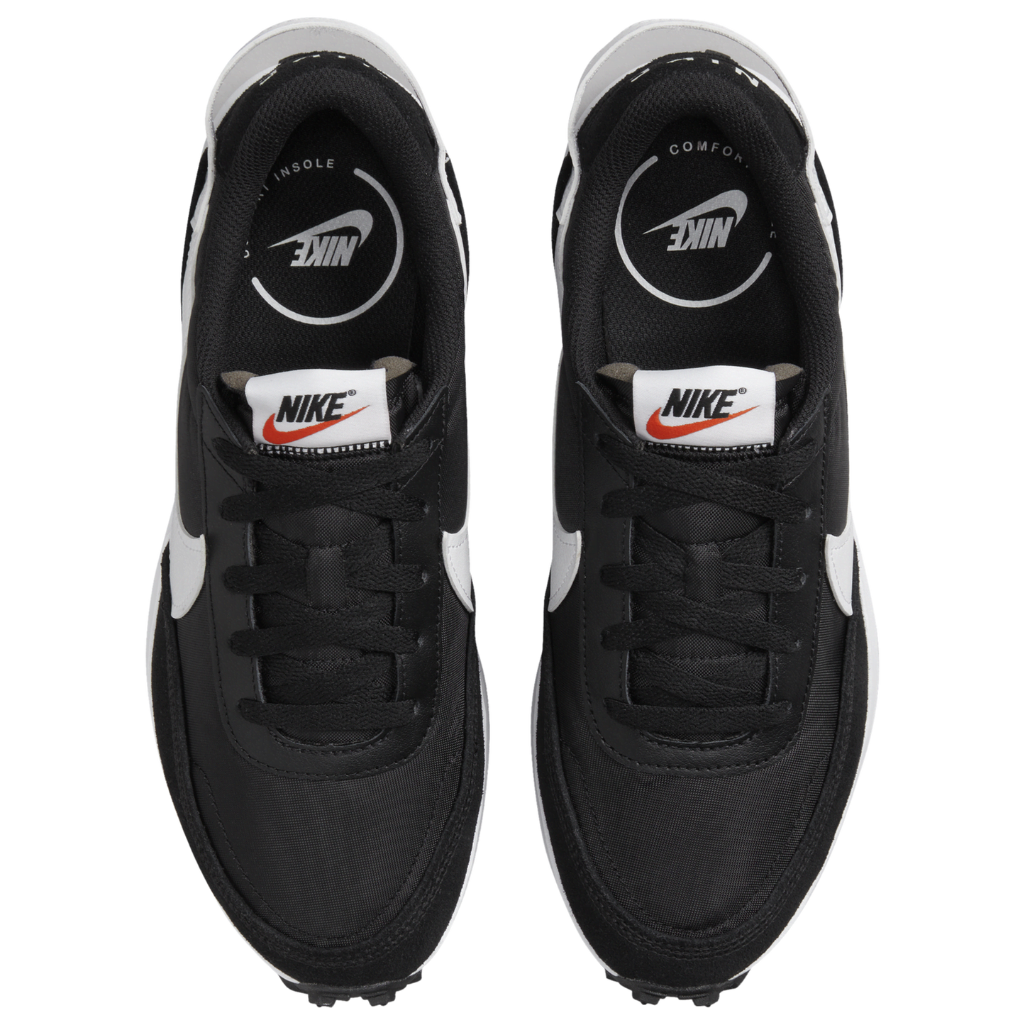 Nike Waffle Debut - Women's - Black/Orange/White