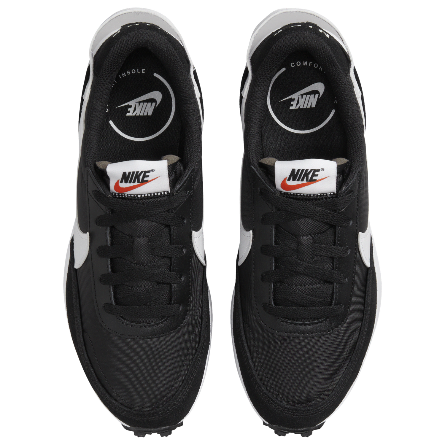 Nike Waffle Debut - Women's - Black/Orange/White
