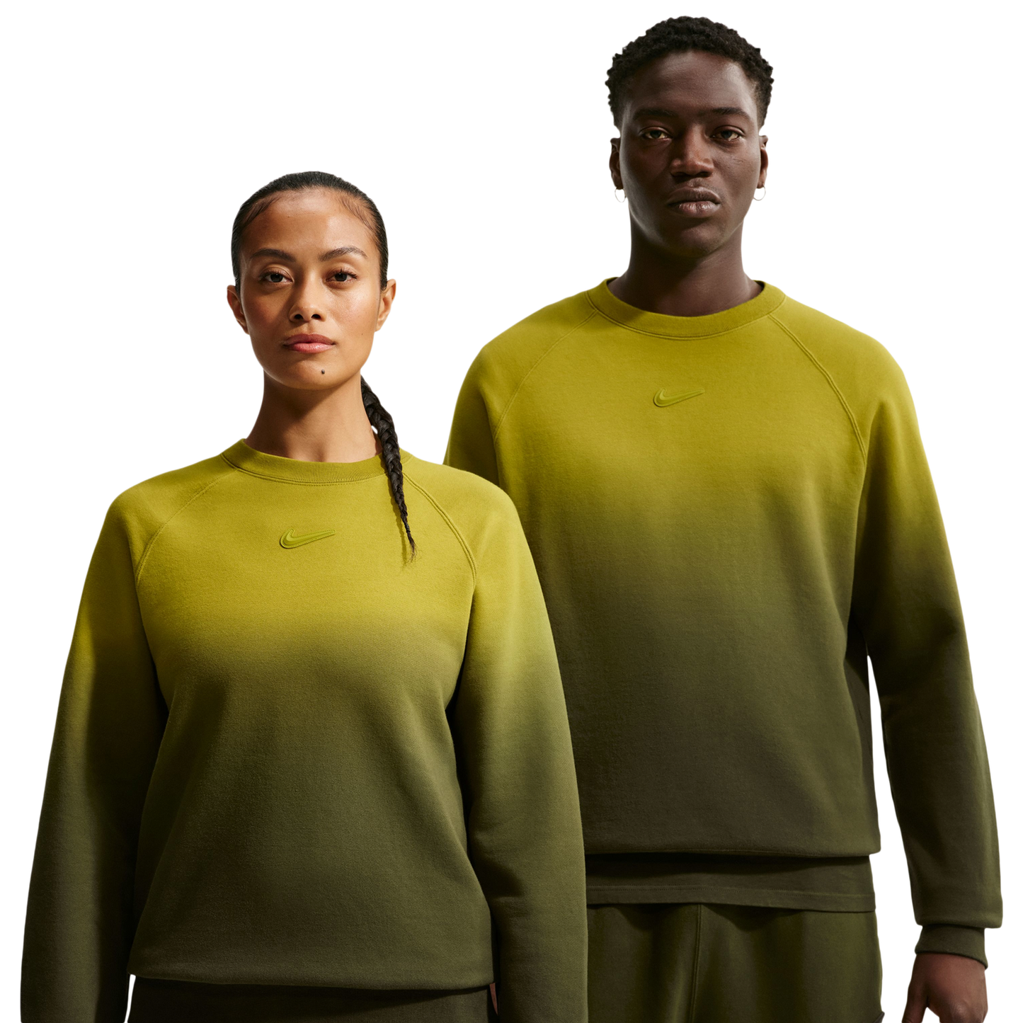 Nike NRG NOCTA Washed Fleece Crew - Men's - Moss/Medium Olive