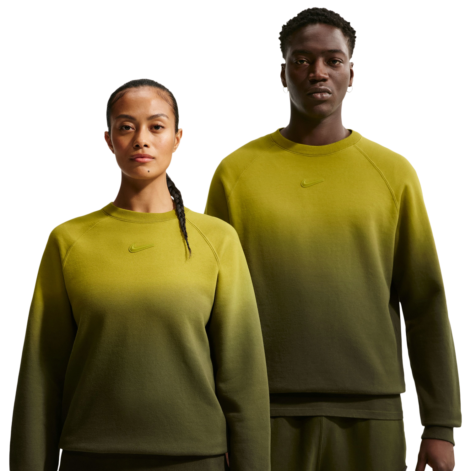 Nike NRG NOCTA Washed Fleece Crew - Men's - Moss/Medium Olive