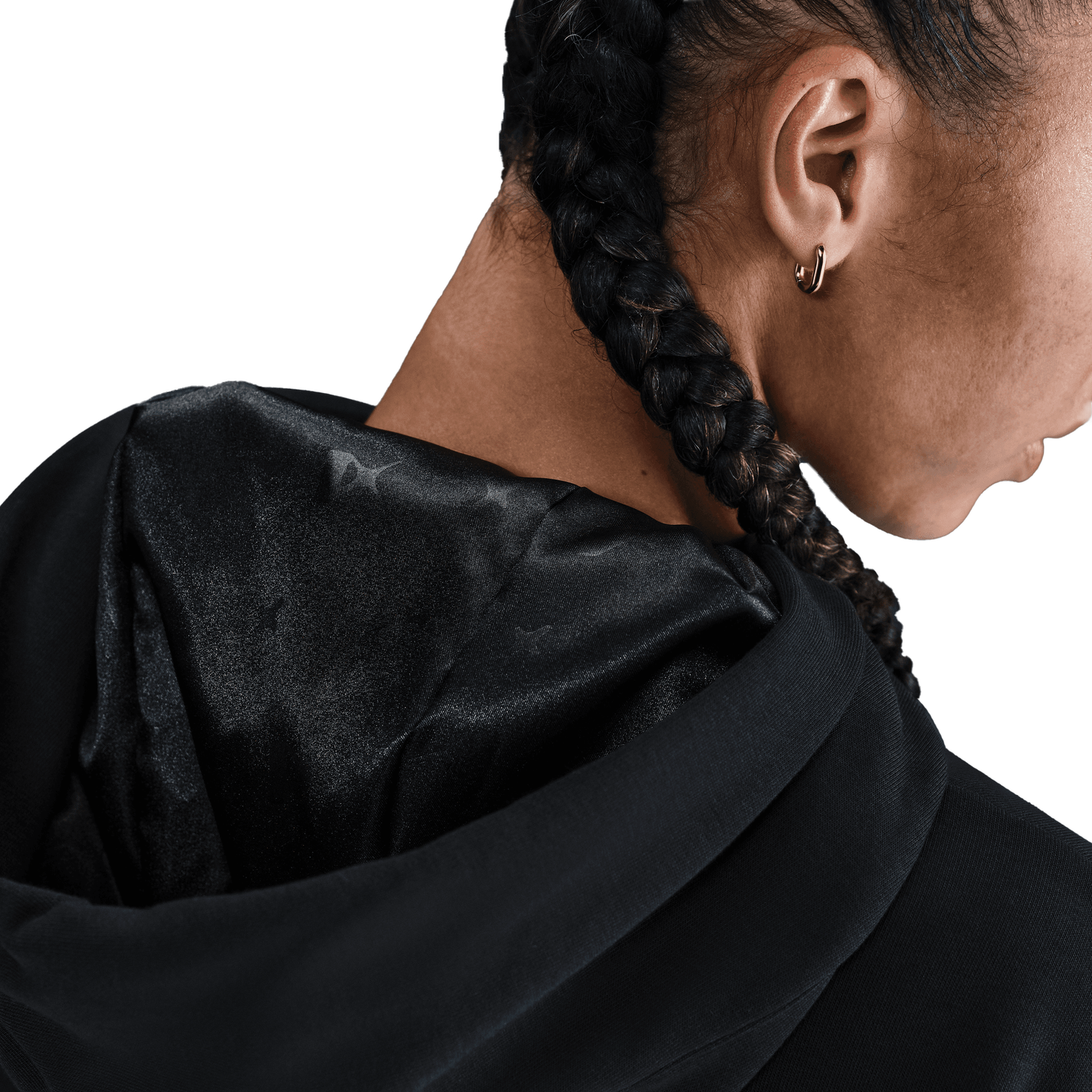 Nike Aja Dri-FIT Signature Hoodie - Women's - Black/Laser Pink