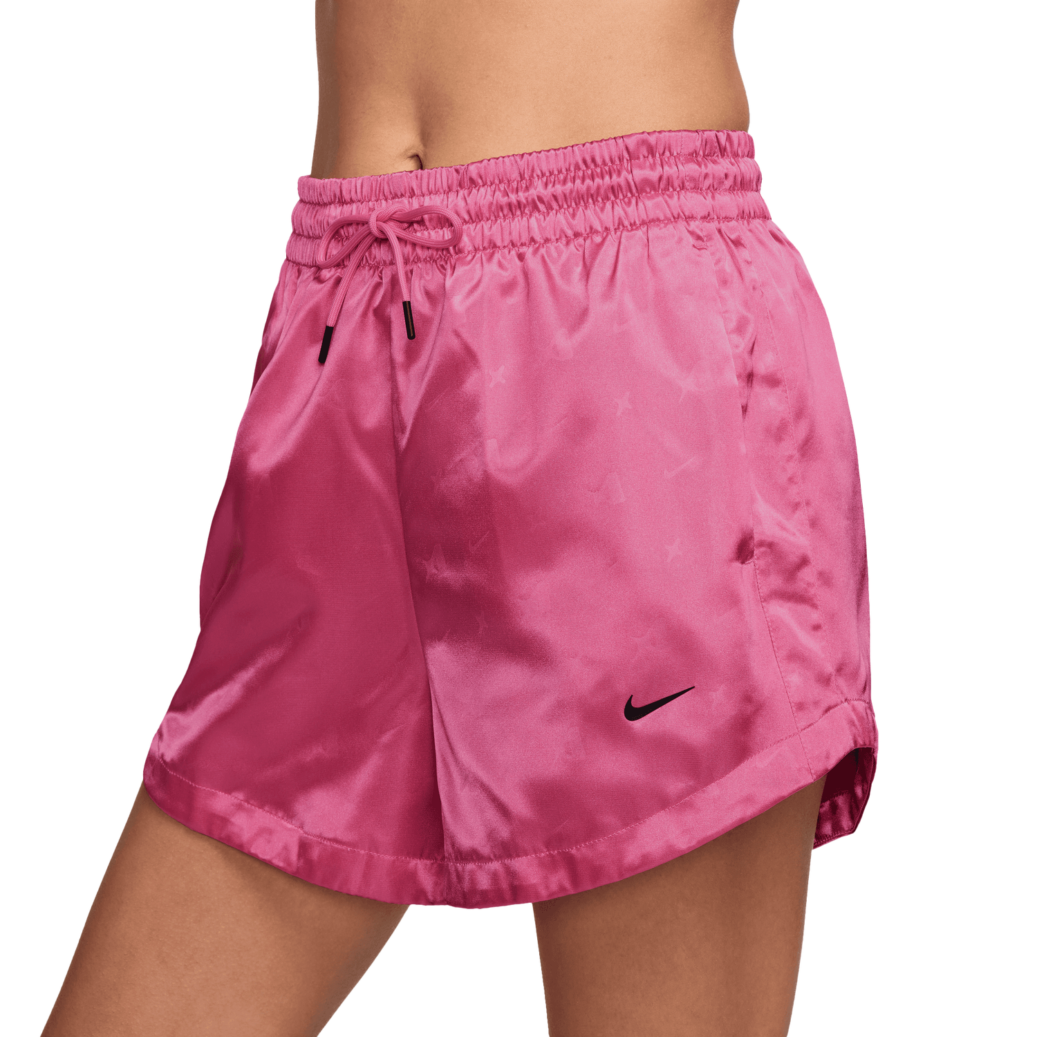 Nike Aja Dri-FIT Signature Shorts - Women's - Pinksicle/Black