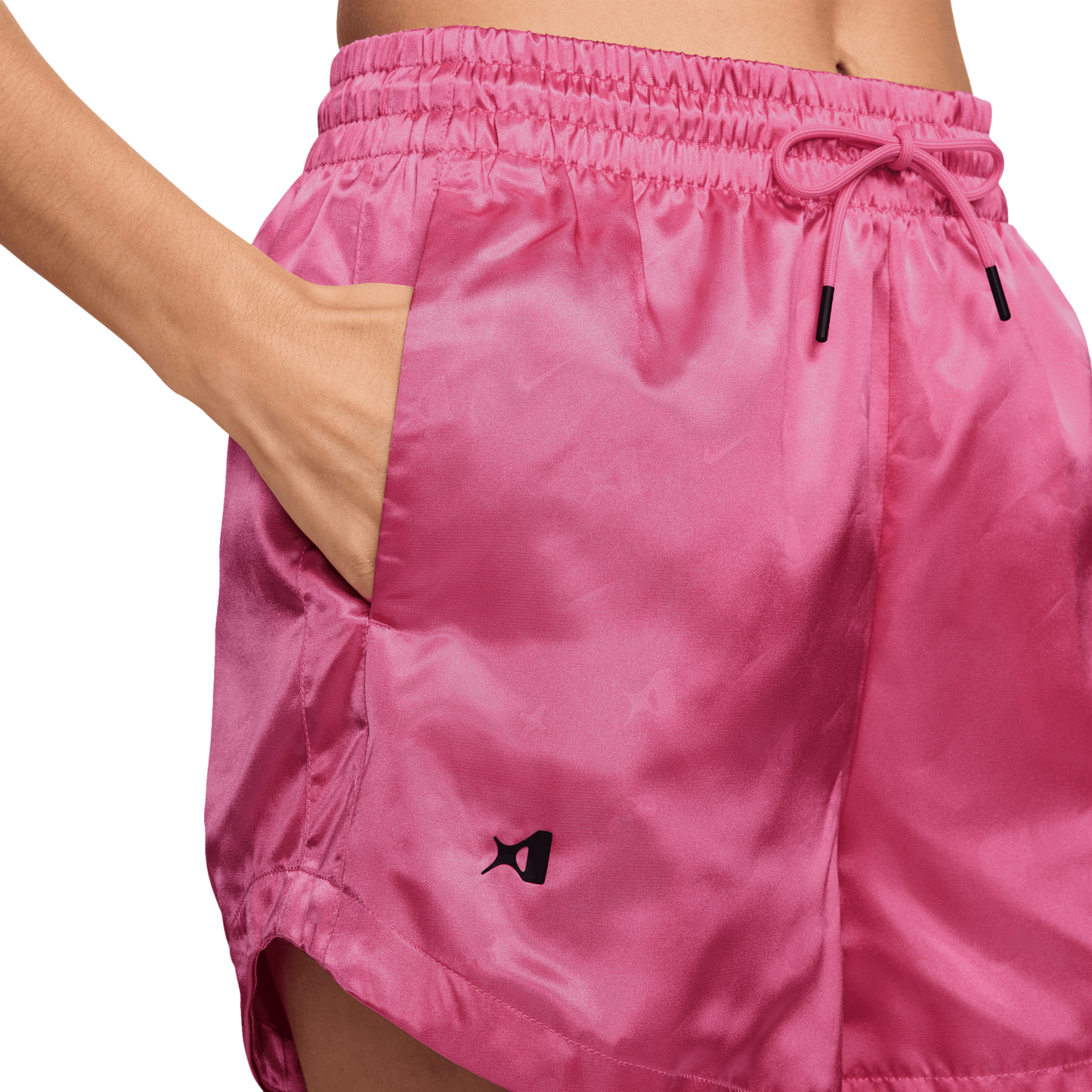 Nike Aja Dri-FIT Signature Shorts - Women's - Pinksicle/Black