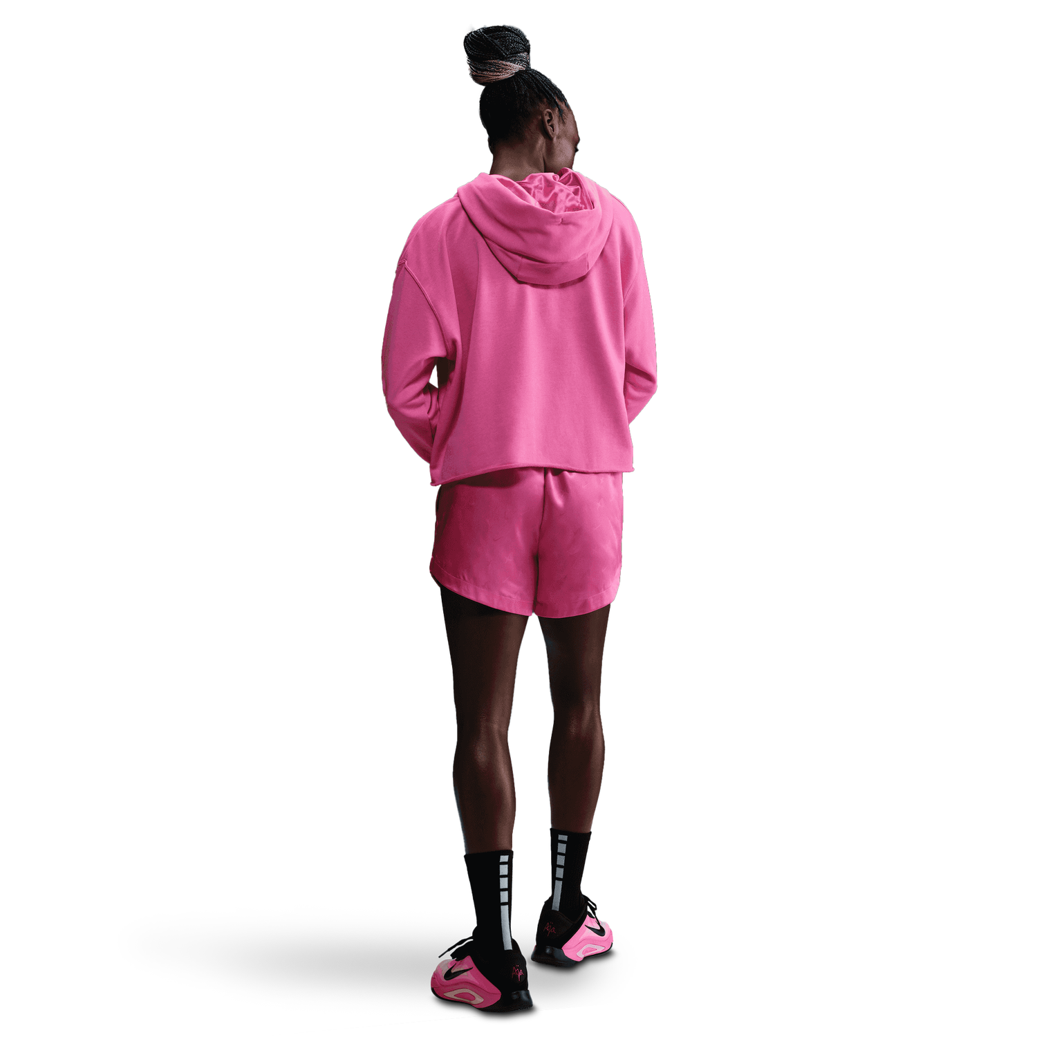 Nike Aja Dri-FIT Signature Shorts - Women's - Pinksicle/Black