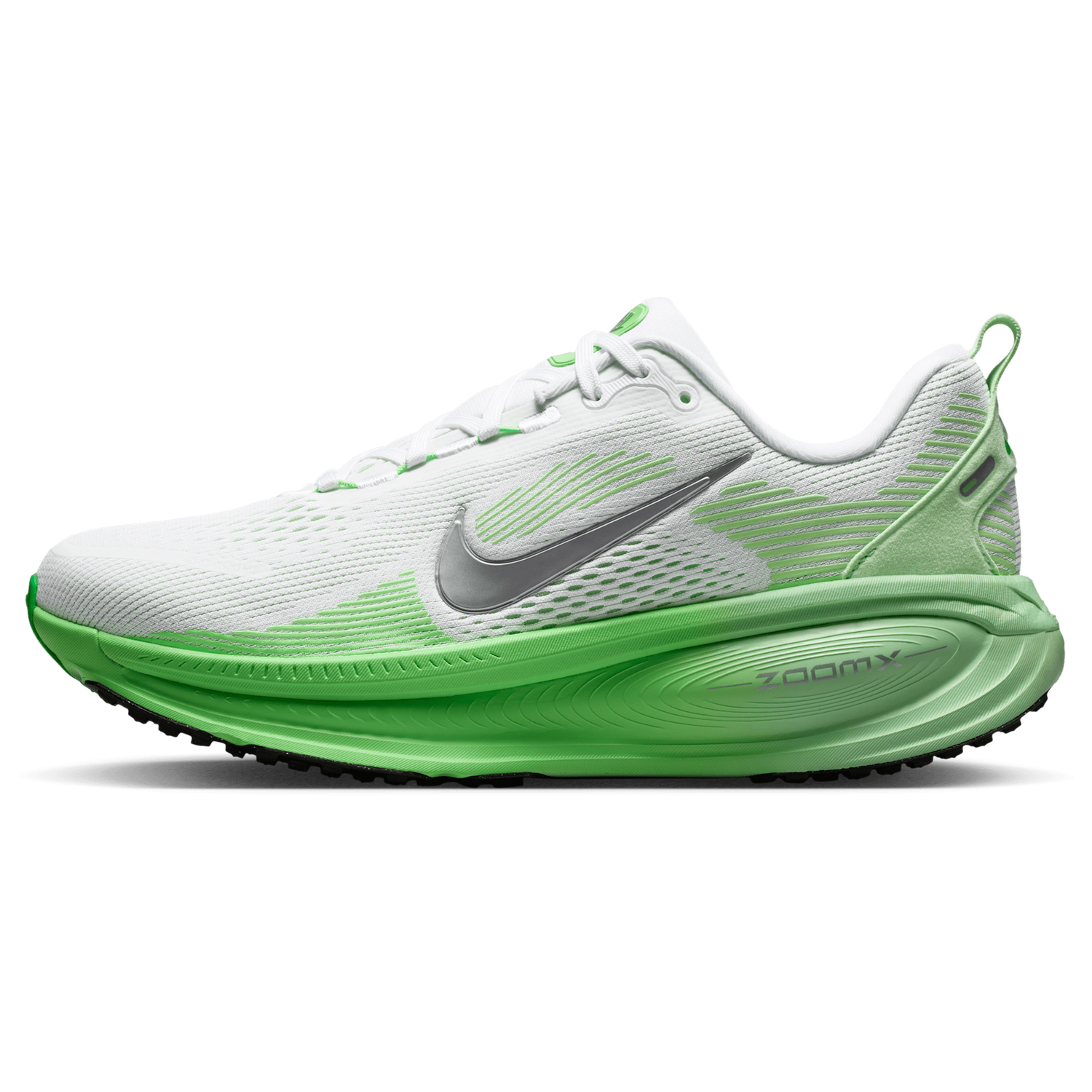 Nike Vomero 18 - Women's - White/Mtlc Silver/Illusion Green