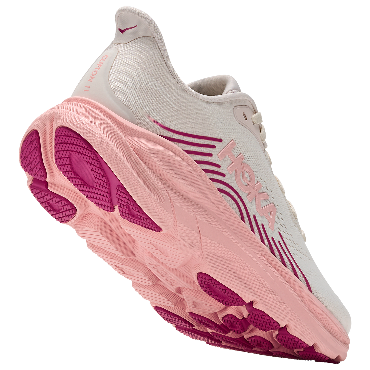 HOKA Clifton 11 - Women's - Tan/Pink