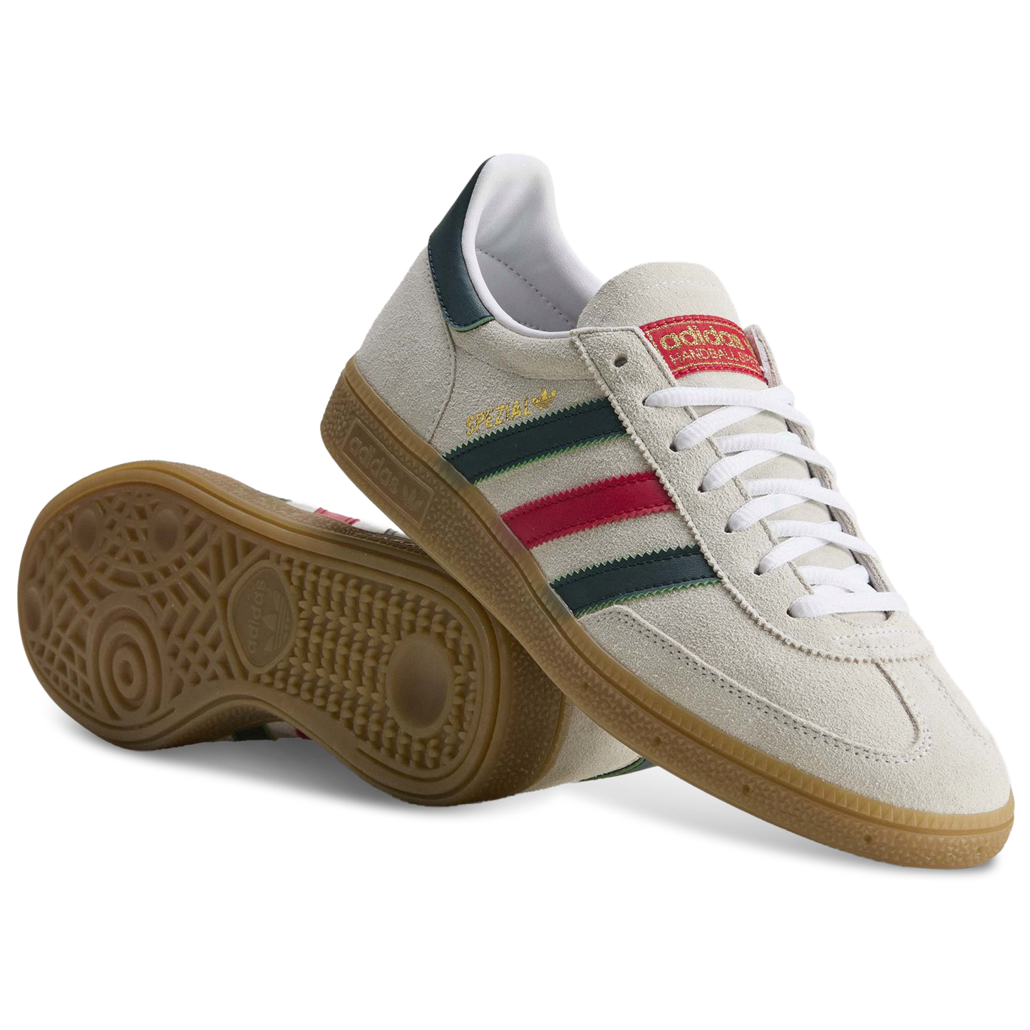 adidas Mexico Handball Spezial - Men's - White/Aurora Ivy/Better Scarlet