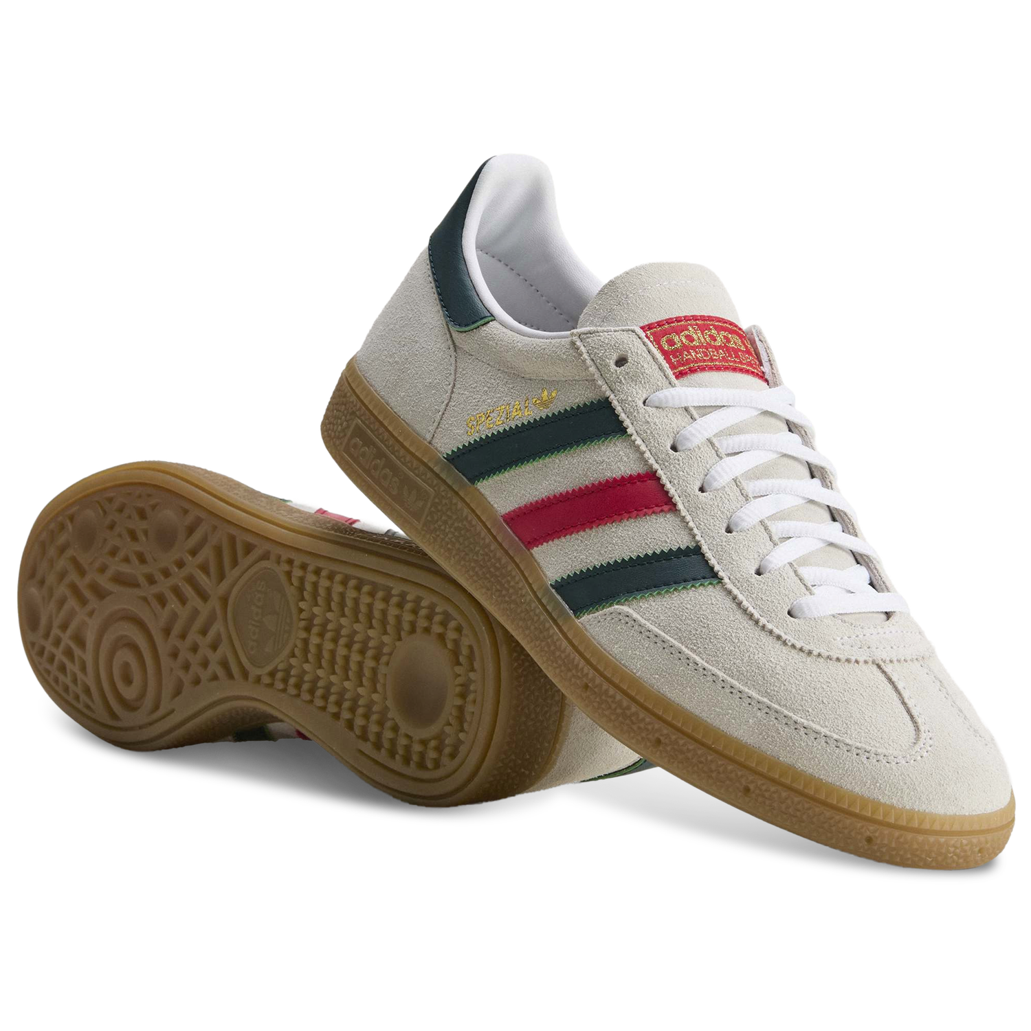 adidas Mexico Handball Spezial - Men's - White/Aurora Ivy/Better Scarlet