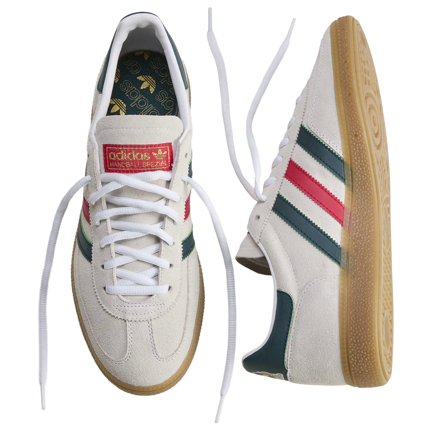 adidas Mexico Handball Spezial - Men's - White/Aurora Ivy/Better Scarlet