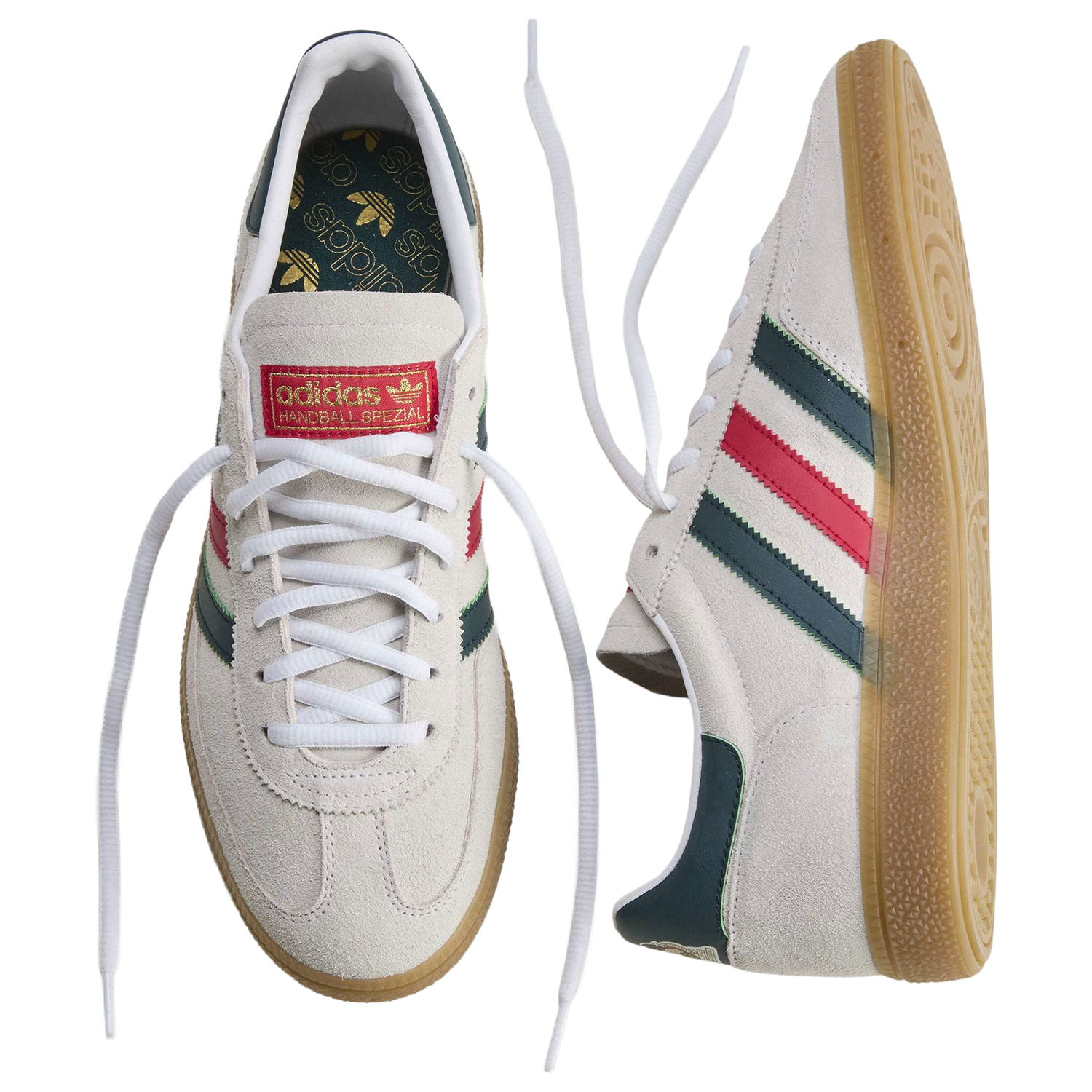 adidas Mexico Handball Spezial - Men's - White/Aurora Ivy/Better Scarlet