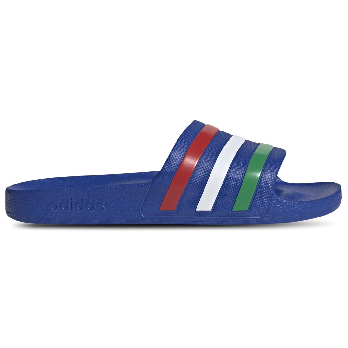 adidas Adilette Aqua Slides - Men's - Bold Blue/Green/Ftwr White