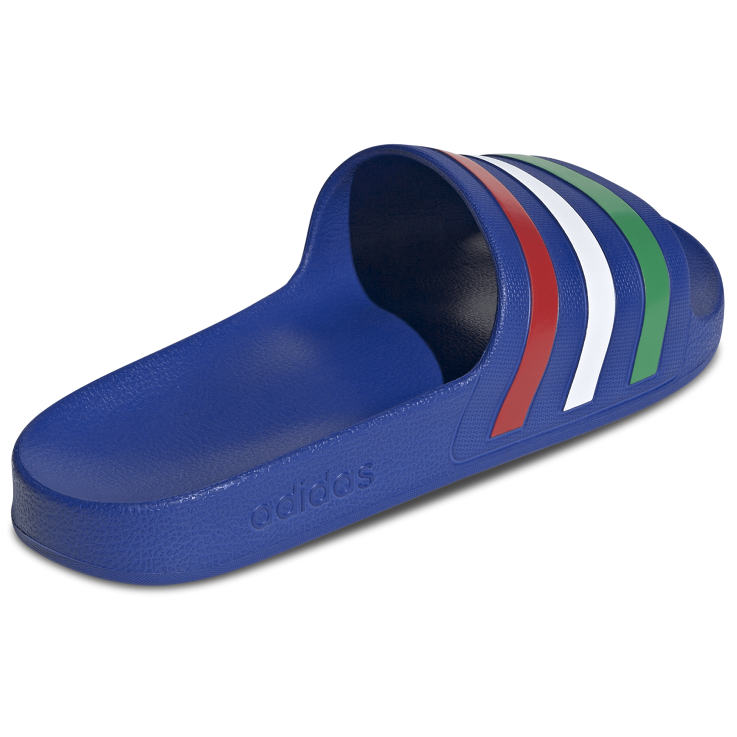 adidas Adilette Aqua Slides - Men's - Bold Blue/Green/Ftwr White