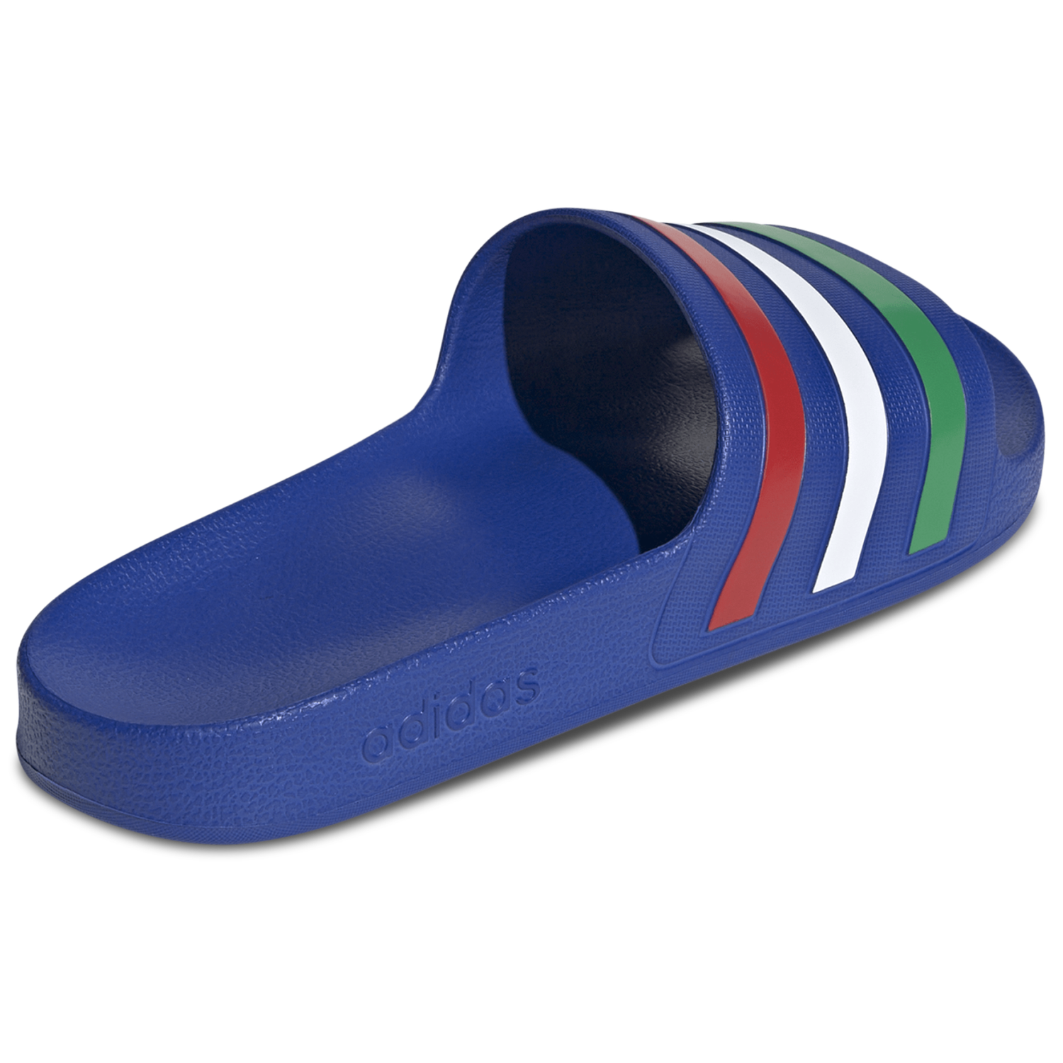 adidas Adilette Aqua Slides - Men's - Bold Blue/Green/Ftwr White