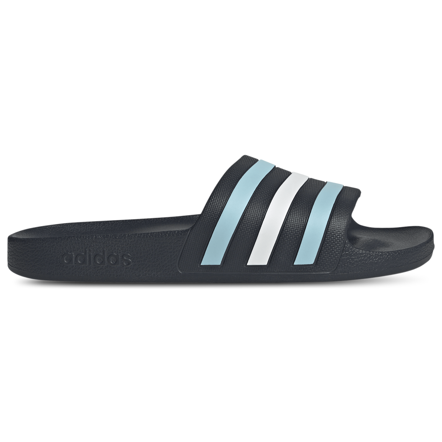 adidas Adilette Aqua Slides - Men's - Night Navy/Icey Blue/Ftwr White