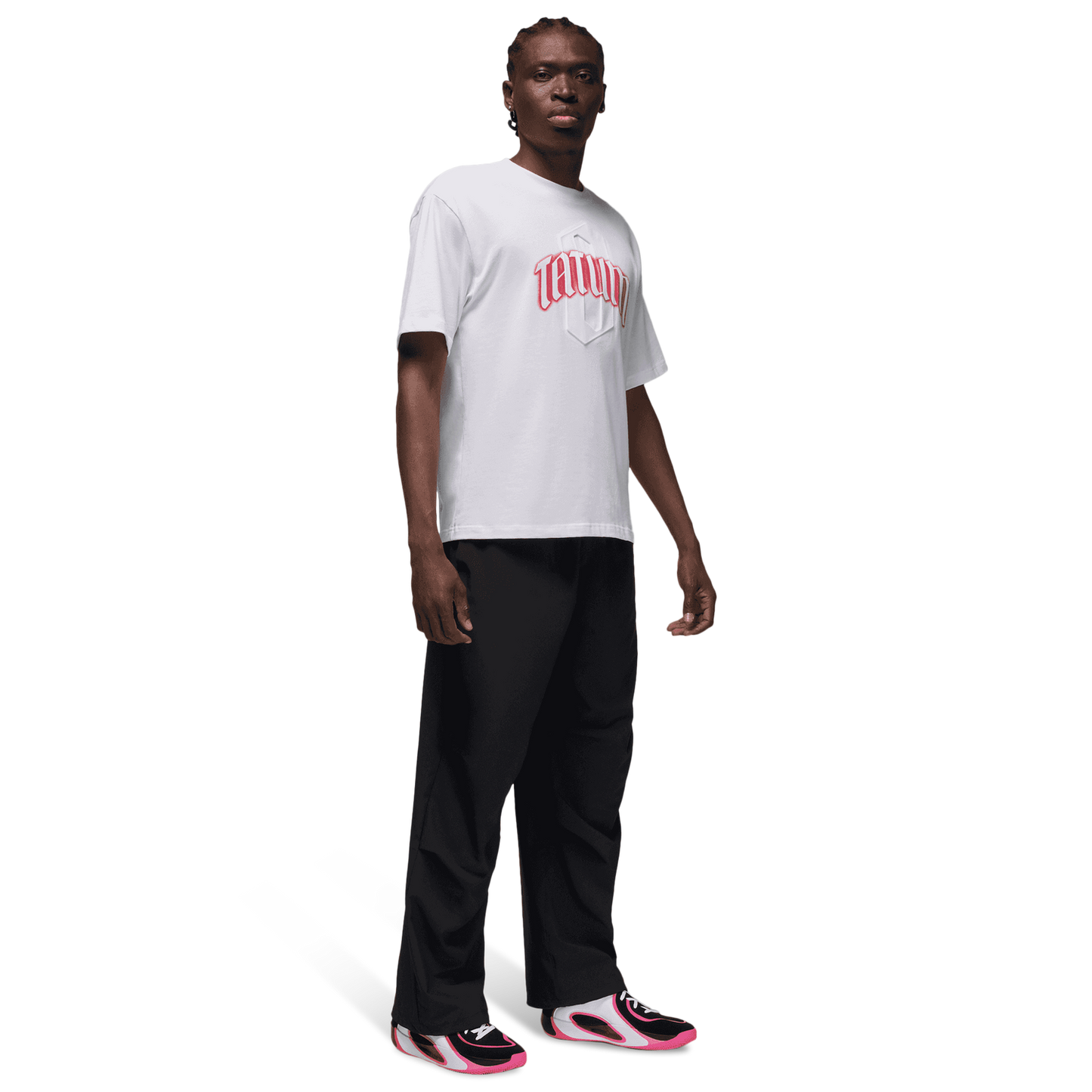 Jordan Tatum 4 Pink - Men's - White/Black/Pinksicle