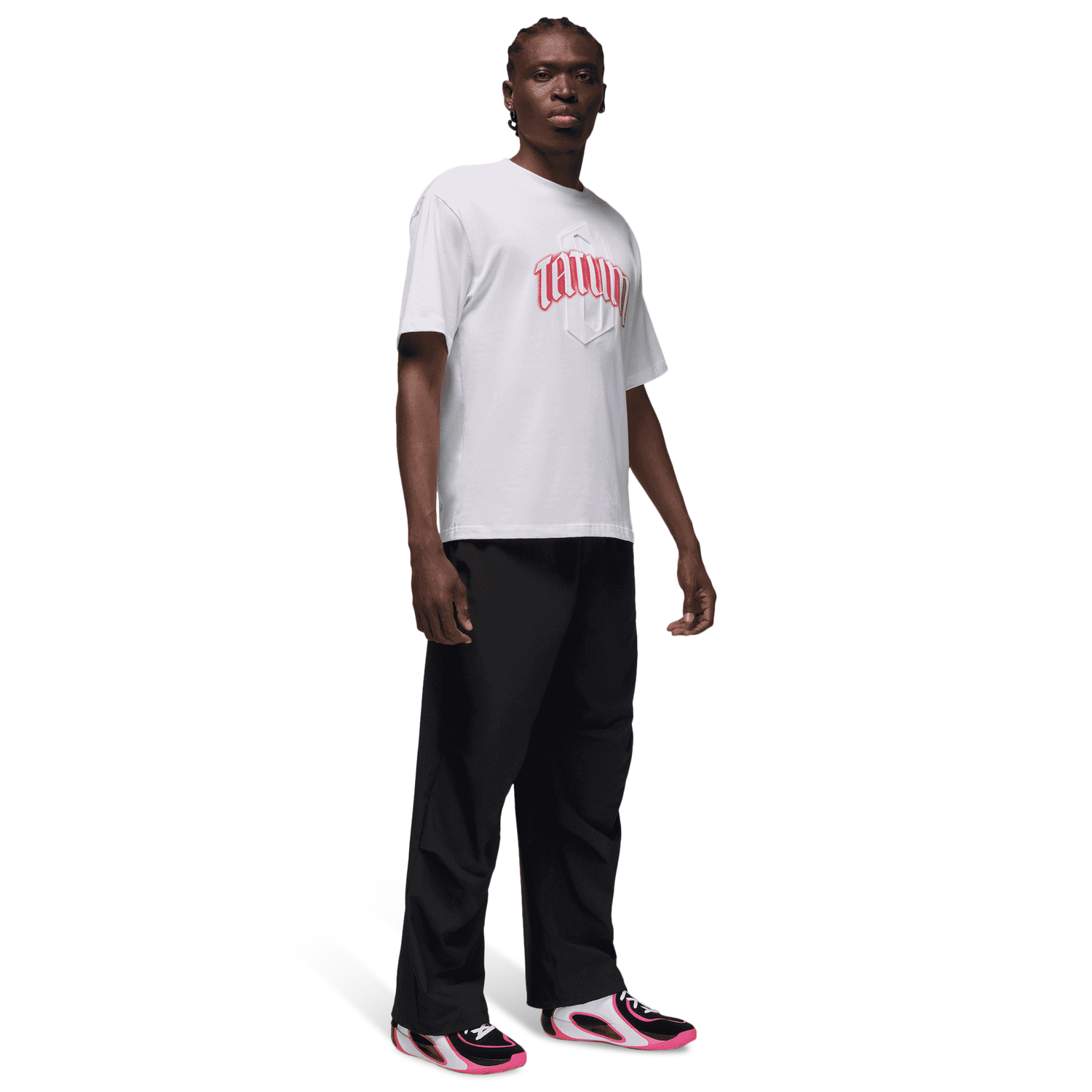 Jordan Tatum 4 Pink - Men's - White/Black/Pinksicle
