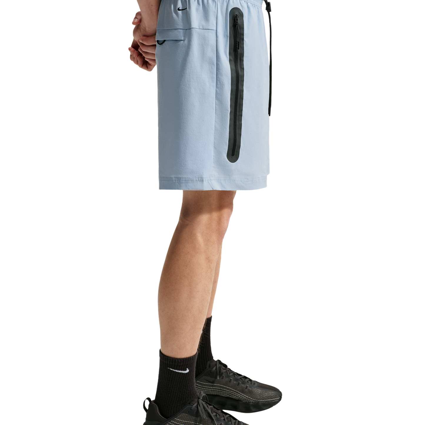 Nike Tech Woven Shorts - Men's - Light Armory Blue/Black