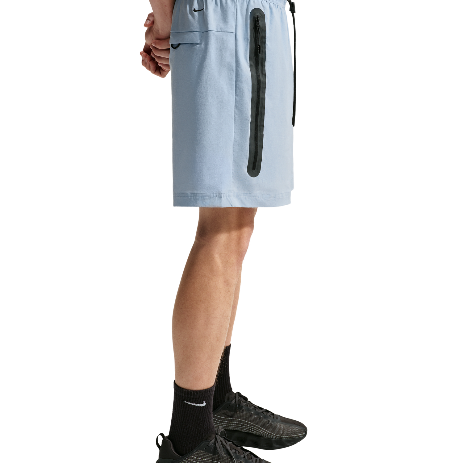 Nike Tech Woven Shorts - Men's - Light Armory Blue/Black