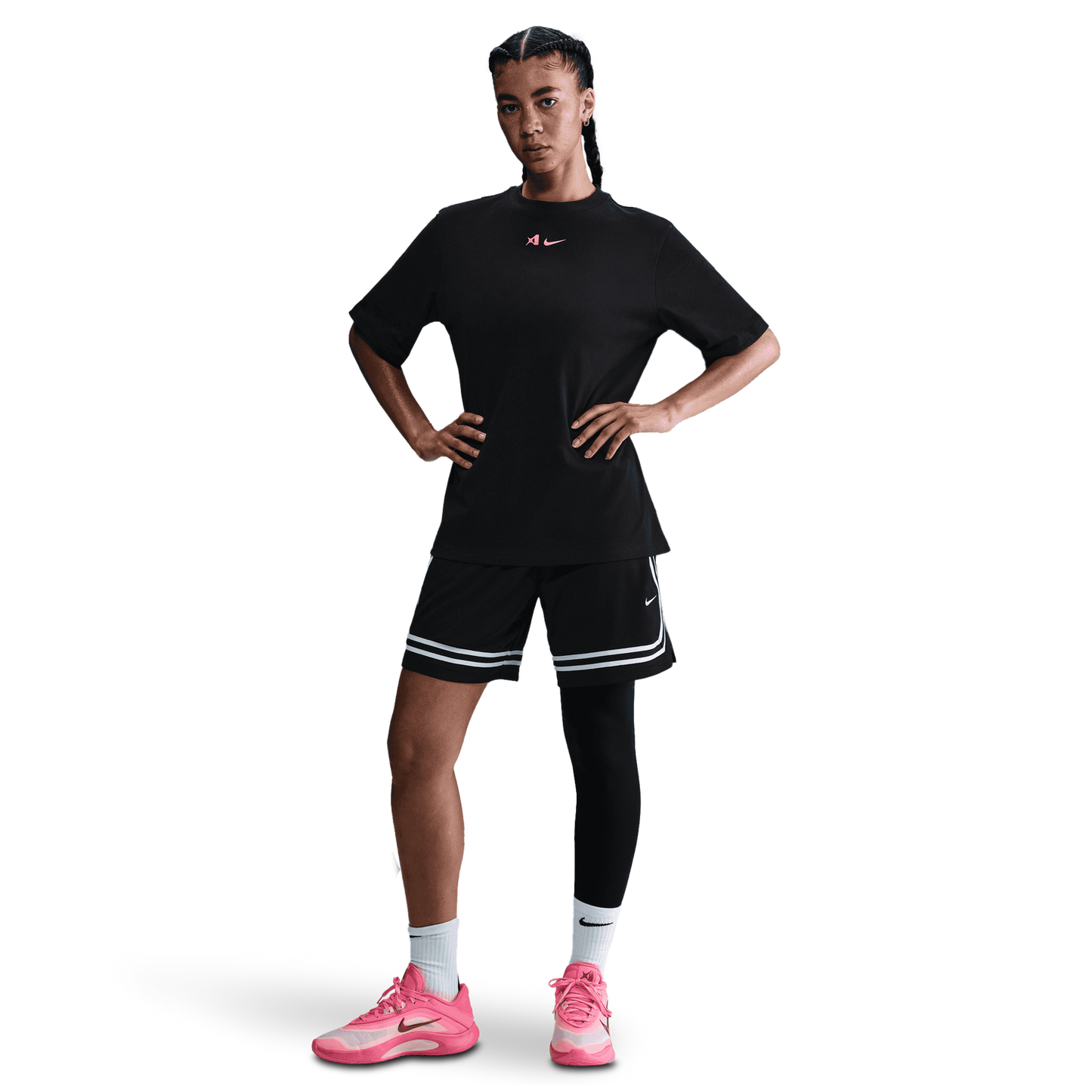Nike A'ja Signature Tights - Women's - Black/White