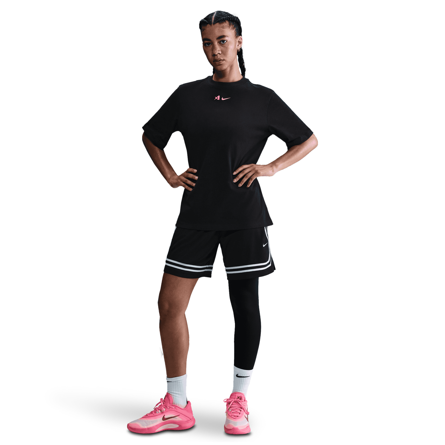 Nike A'ja Signature Tights - Women's - Black/White