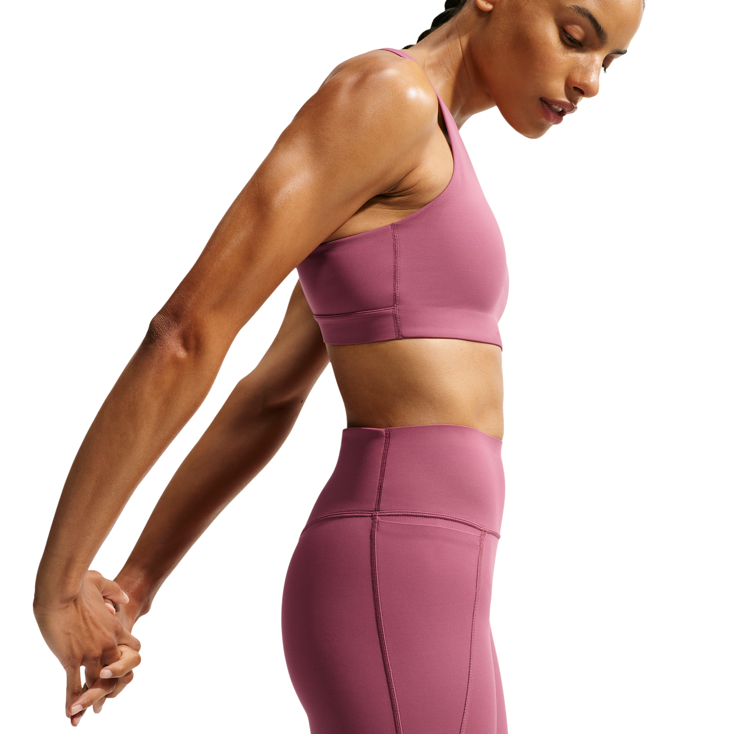Nike Drifit Universal HR Pocket Tight - Women's - Pink Smoke/Mystic Dates/Pink Smoke