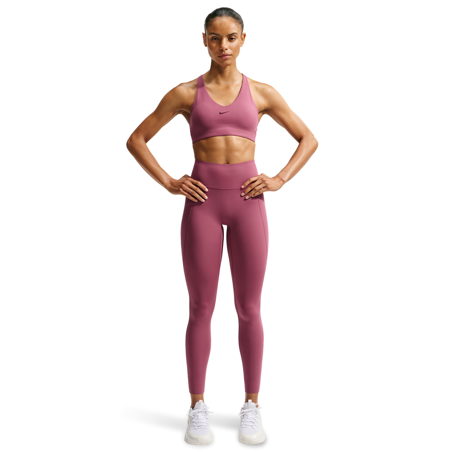 Nike Drifit Universal HR Pocket Tight - Women's - Pink Smoke/Mystic Dates/Pink Smoke