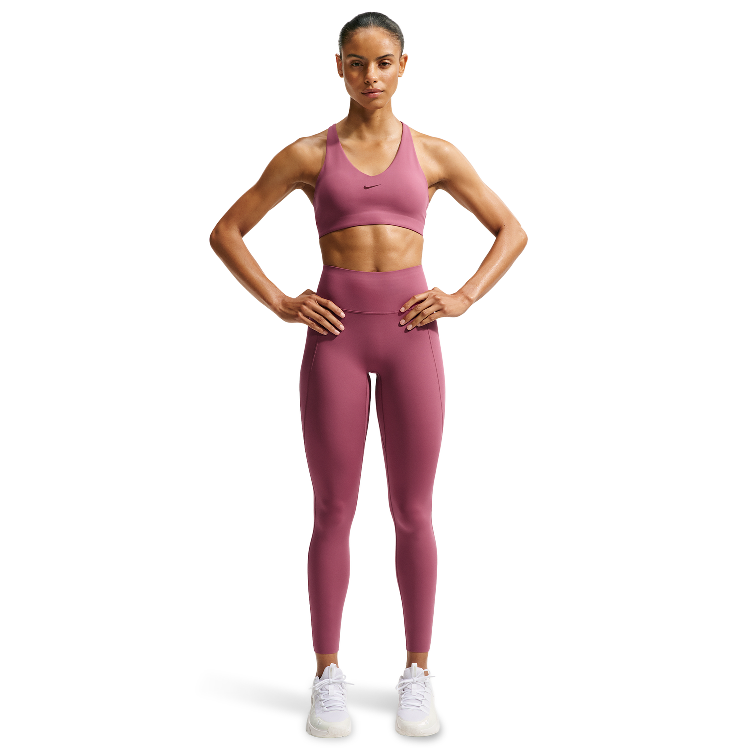 Nike Drifit Universal HR Pocket Tight - Women's - Pink Smoke/Mystic Dates/Pink Smoke