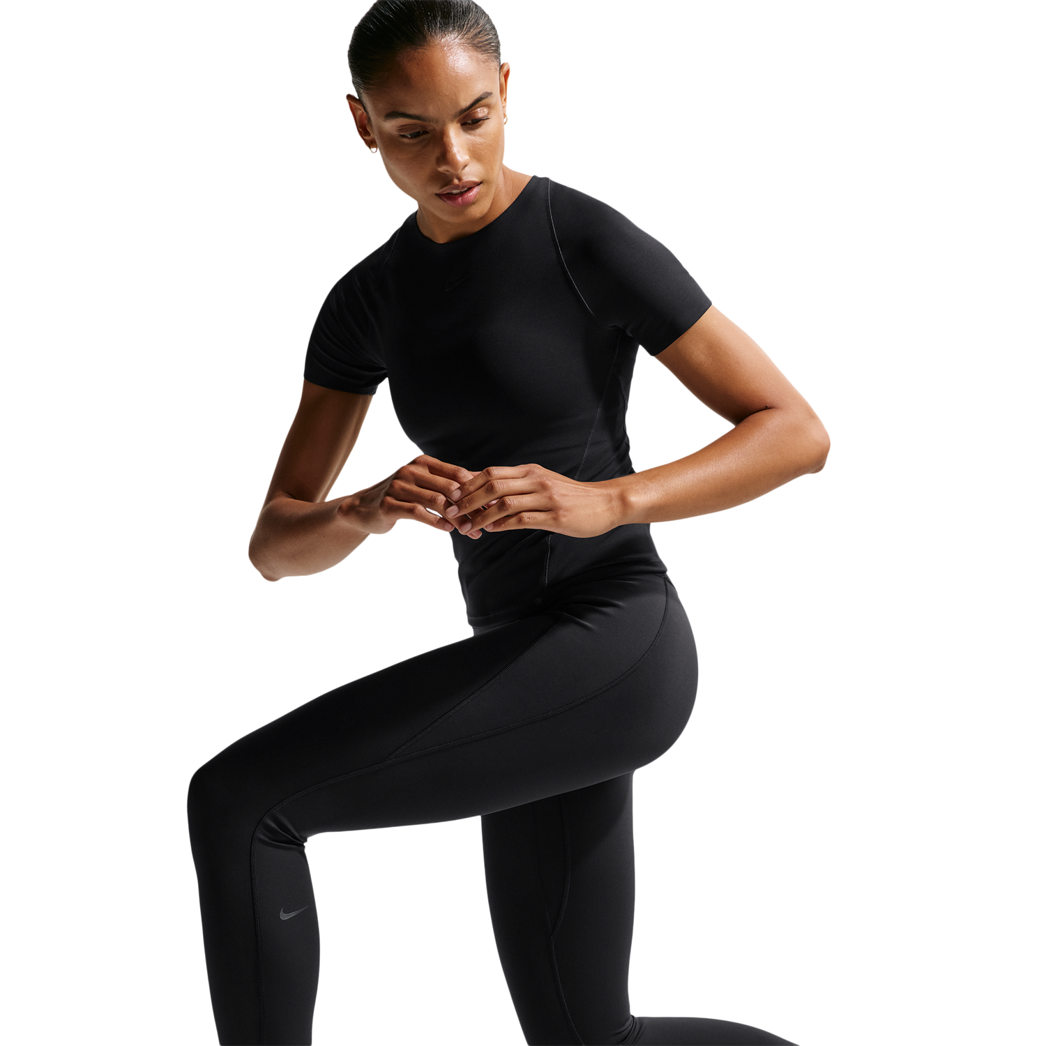 Nike Drifit Universal HR 7/8 Pocket Tight - Women's - Black/Anthracite/Dk Smoke Grey