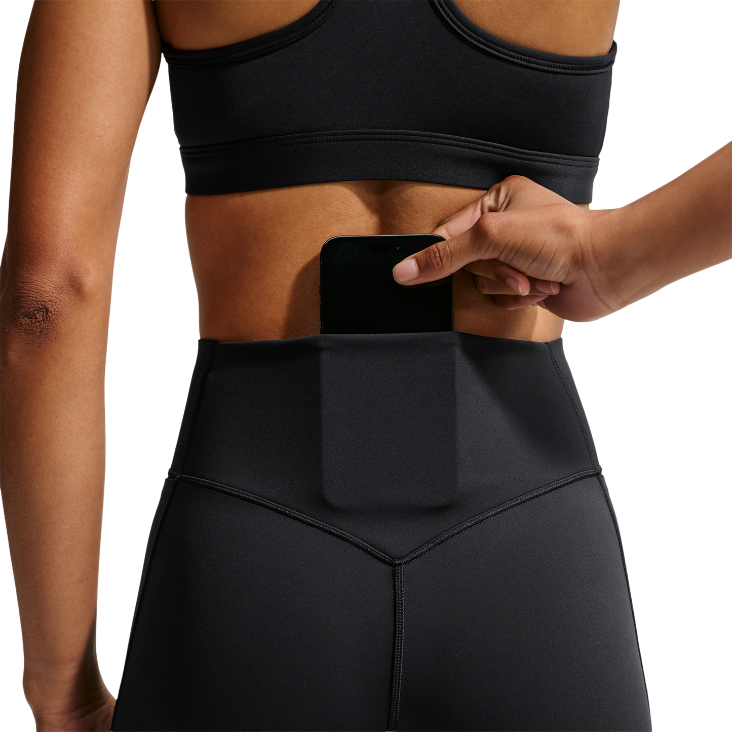 Nike Drifit Universal HR 7/8 Pocket Tight - Women's - Black/Anthracite/Dk Smoke Grey