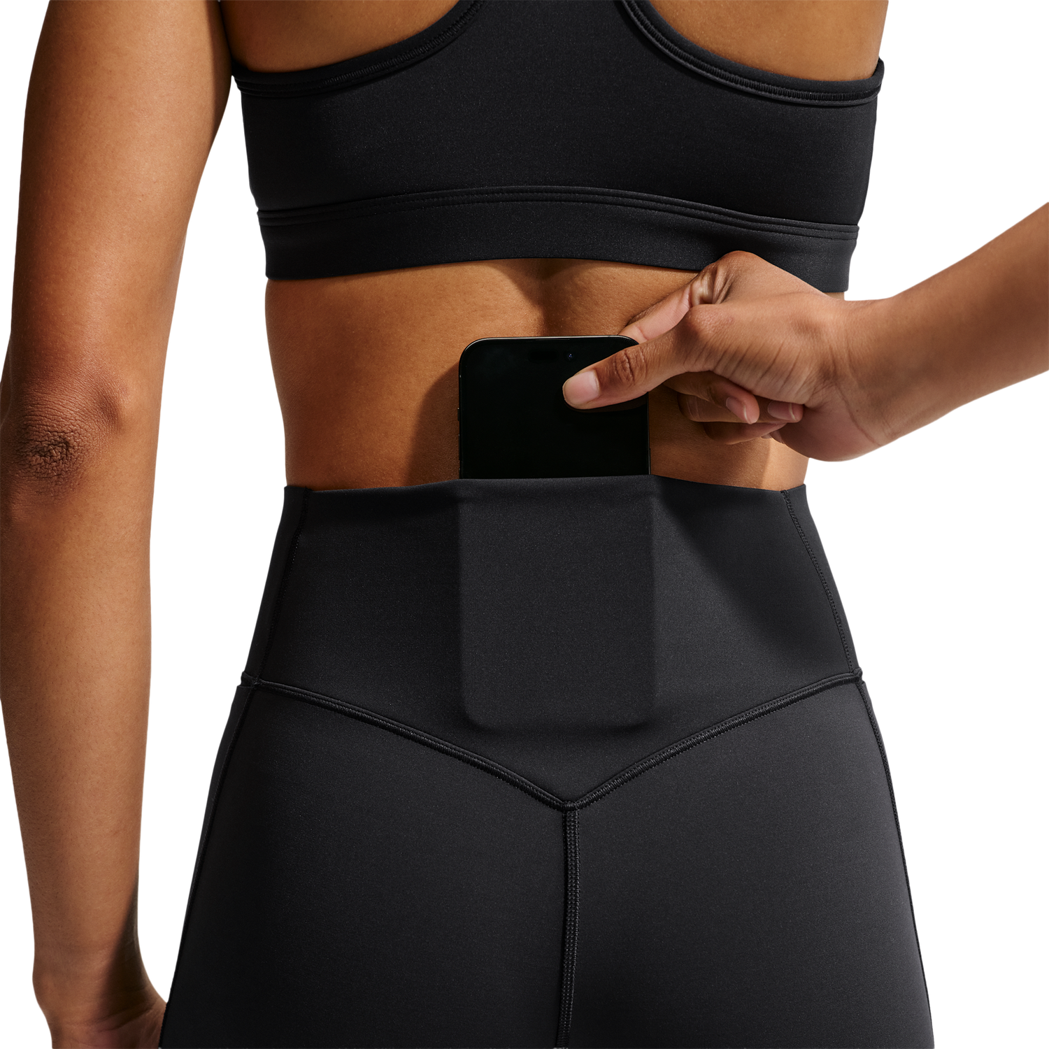 Nike Drifit Universal HR 7/8 Pocket Tight - Women's - Black/Anthracite/Dk Smoke Grey