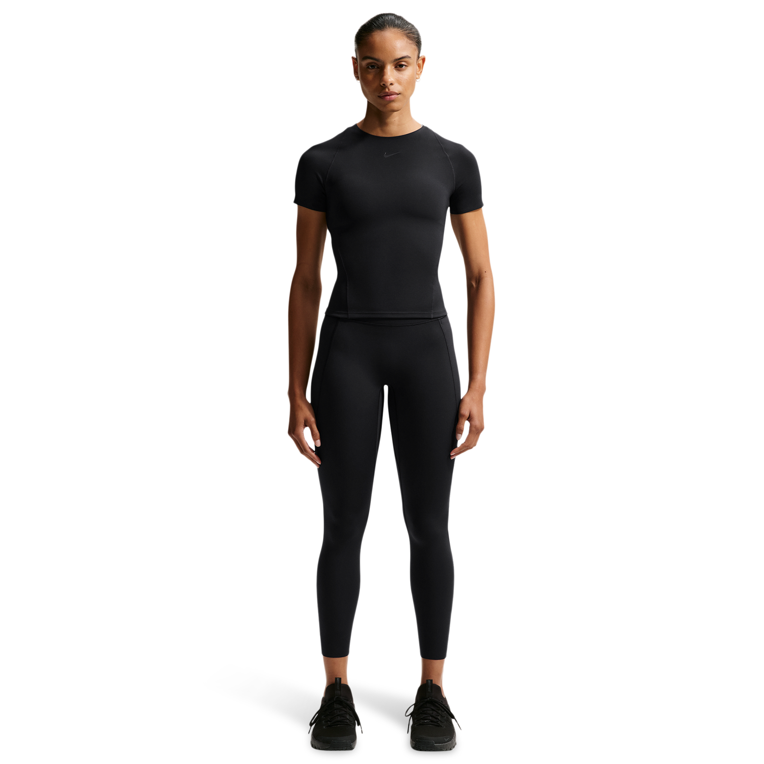Nike Drifit Universal HR 7/8 Pocket Tight - Women's - Black/Anthracite/Dk Smoke Grey