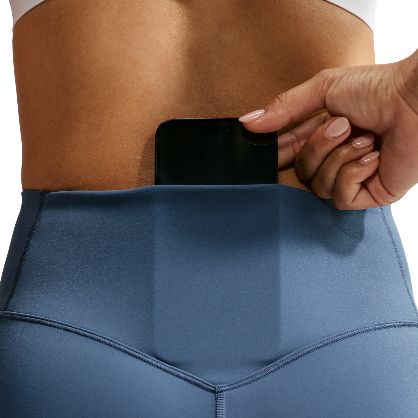 Nike Drifit Universal HR 7/8 Pocket Tight - Women's - New Slate/Midnight Navy/New Slate
