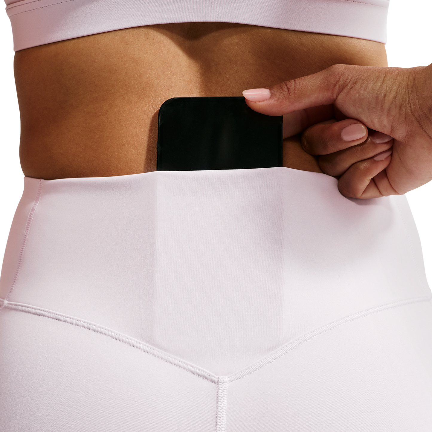 Nike Drifit Universal HR 7/8 Pocket Tight - Women's - Bleached Lilac/Amethyst Wave/Pink Rise