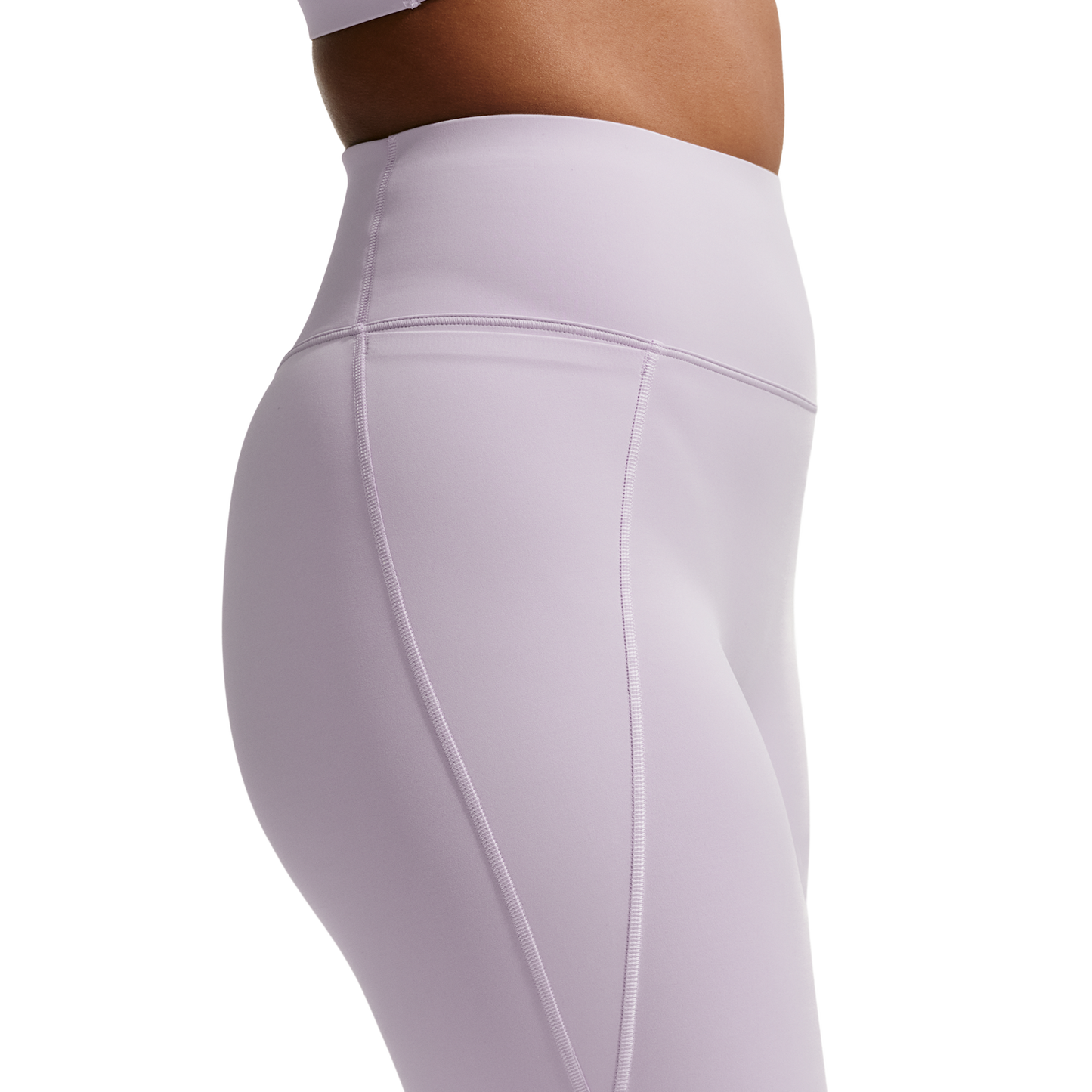 Nike Drifit Universal HR 8In Pocket Short - Women's - Bleached Lilac/Amethyst Wave/Pink Rise