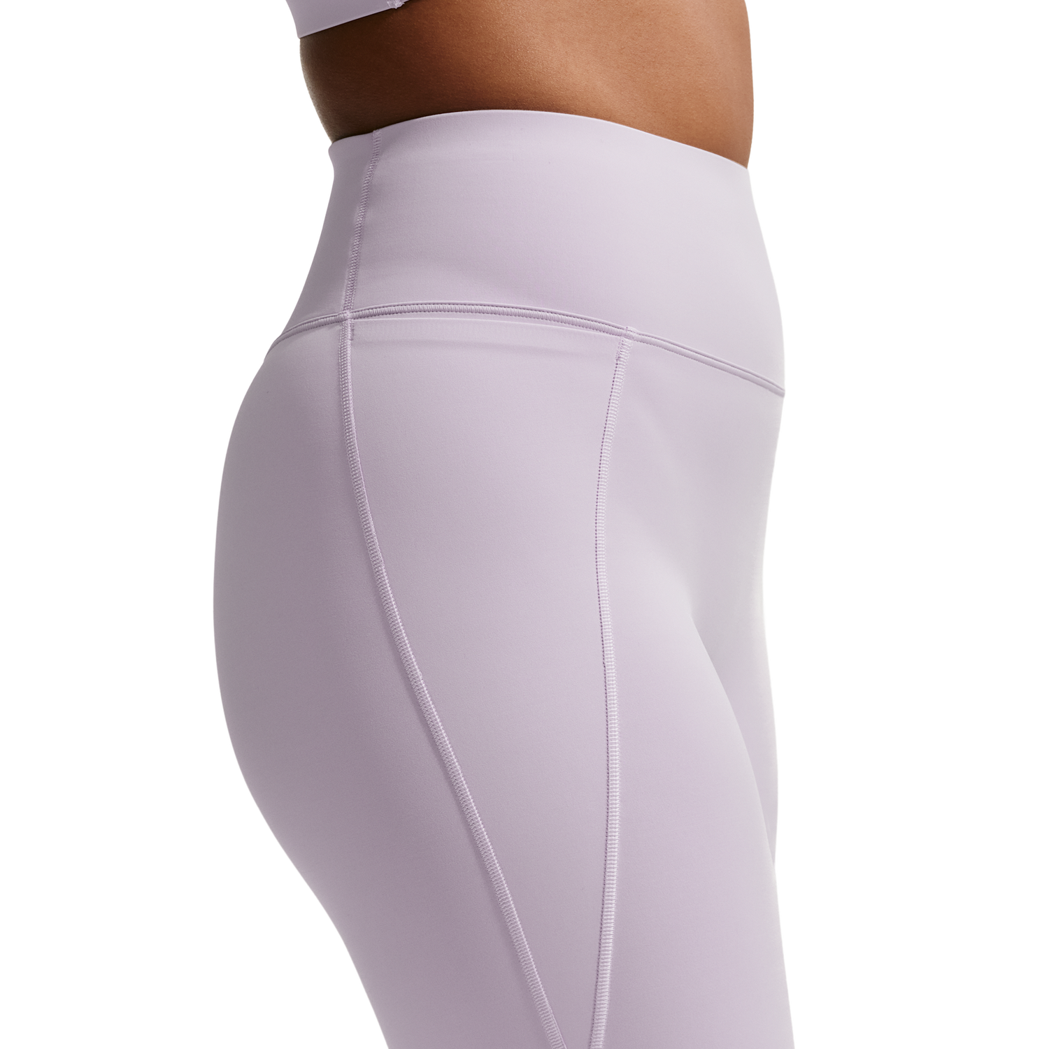 Nike Drifit Universal HR 8In Pocket Short - Women's - Bleached Lilac/Amethyst Wave/Pink Rise