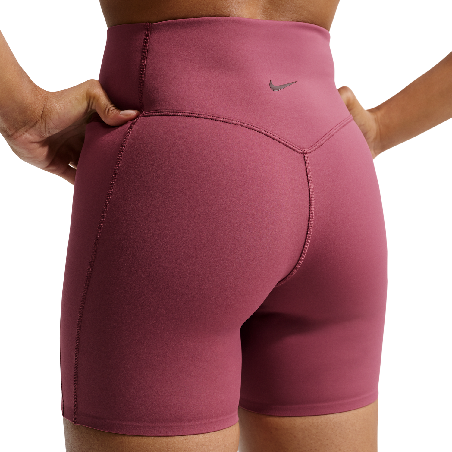 Nike Drifit Universal HR 5In Pocket Short - Women's - Mystic Dates/Pink Smoke/Pink Smoke