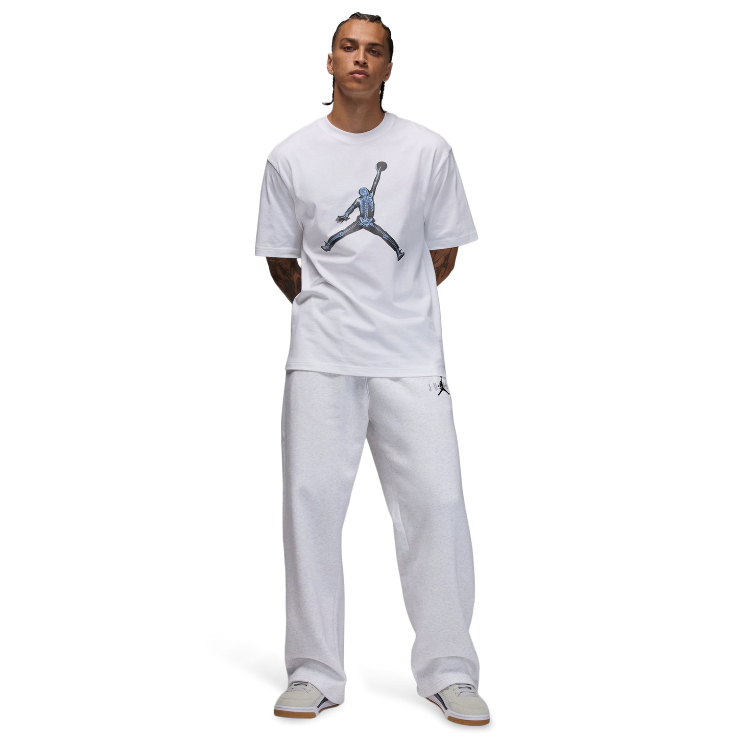 Jordan MJ NC Xray JM Short Sleeve Crew - Men's - Black/White