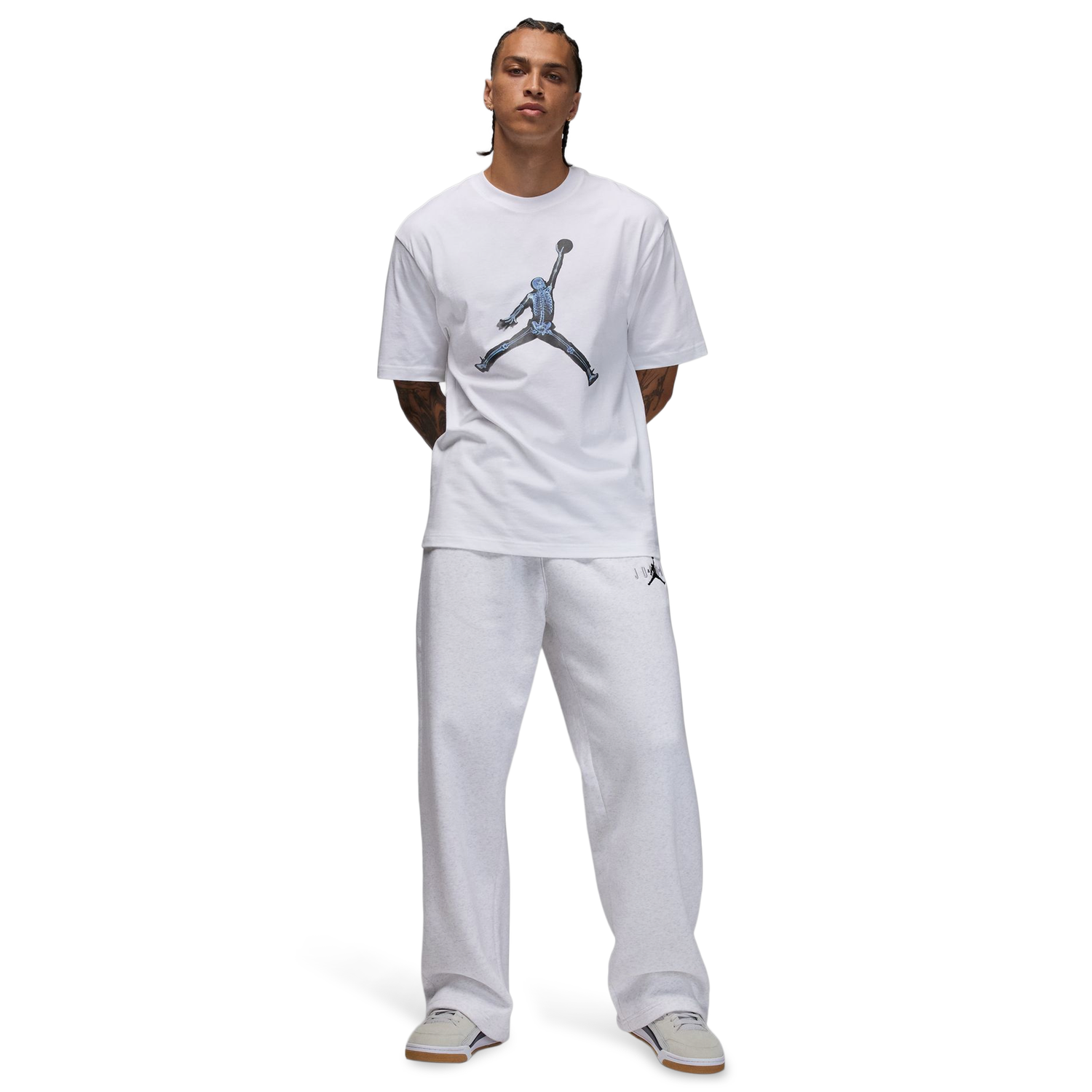 Jordan MJ NC Xray JM Short Sleeve Crew - Men's - Black/White
