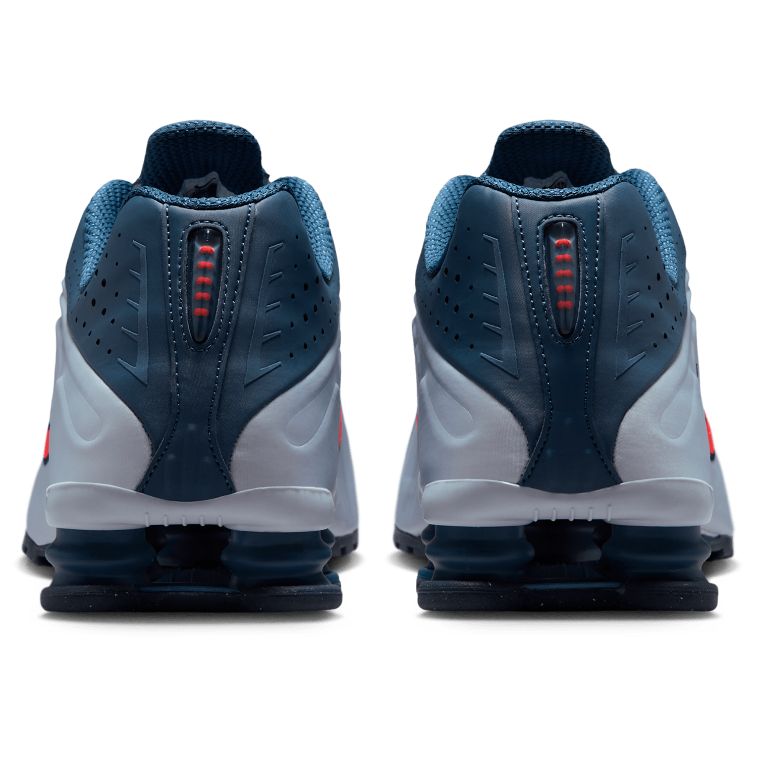 Nike Shox R4 - Men's - Bright Crimson/Football Grey/New Slate