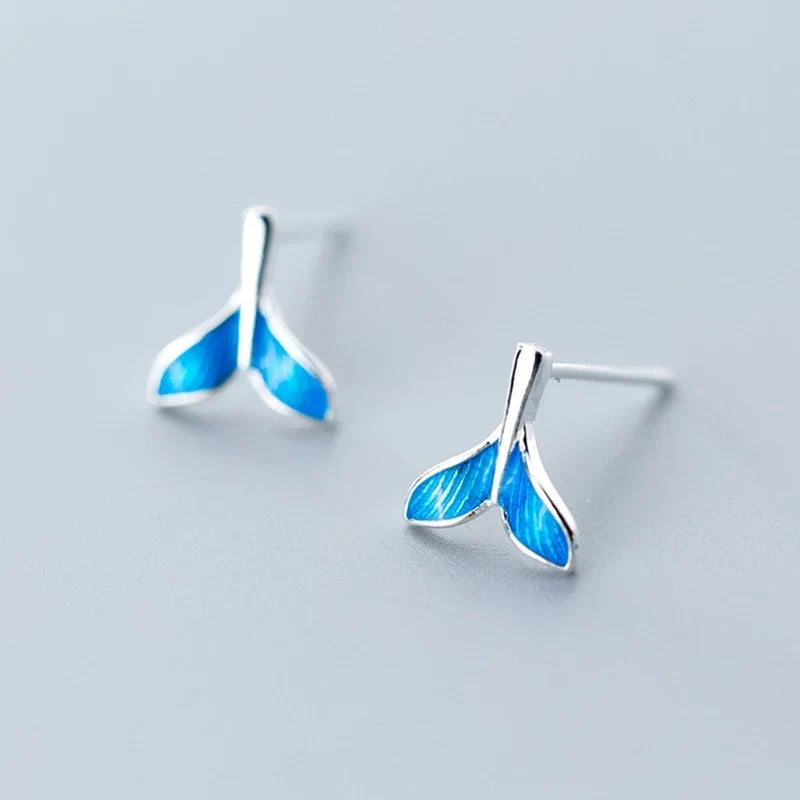 Ocean's Tail Stud Earrings - foto 5