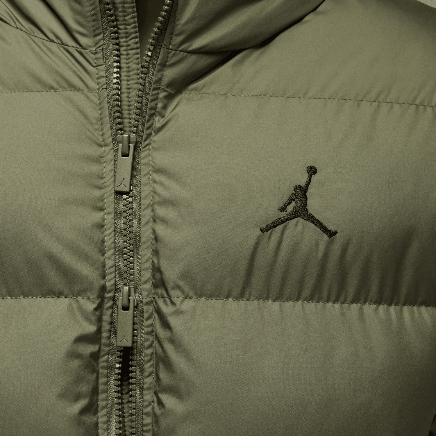 Jordan MJ BRK Puffer Jacket - Men's - Medium Olive/Black