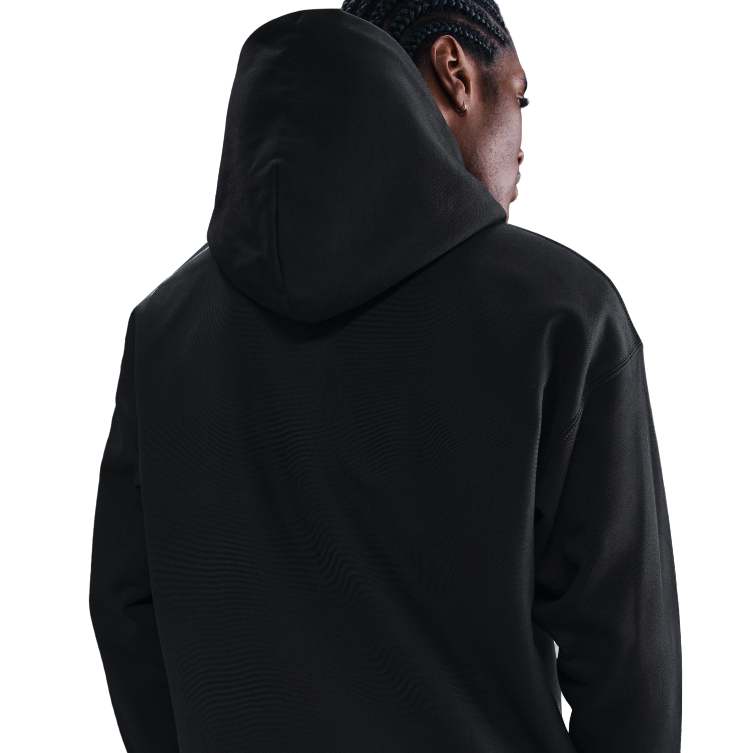 Nike Solo Swoosh BB PO Hoodie - Men's - Black/Black/White